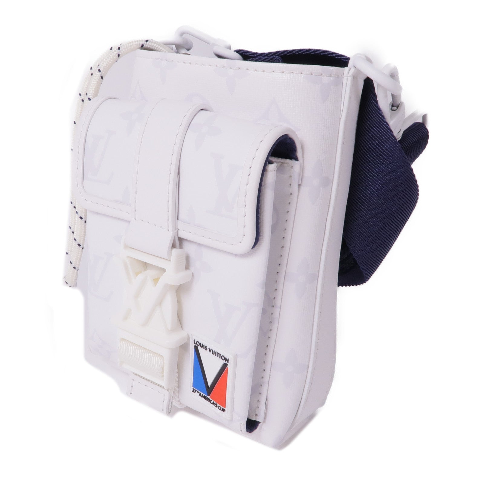 LOUIS VUITTON Float Wearable Wallet Shoulder Bag M11698 Monogram Storm White