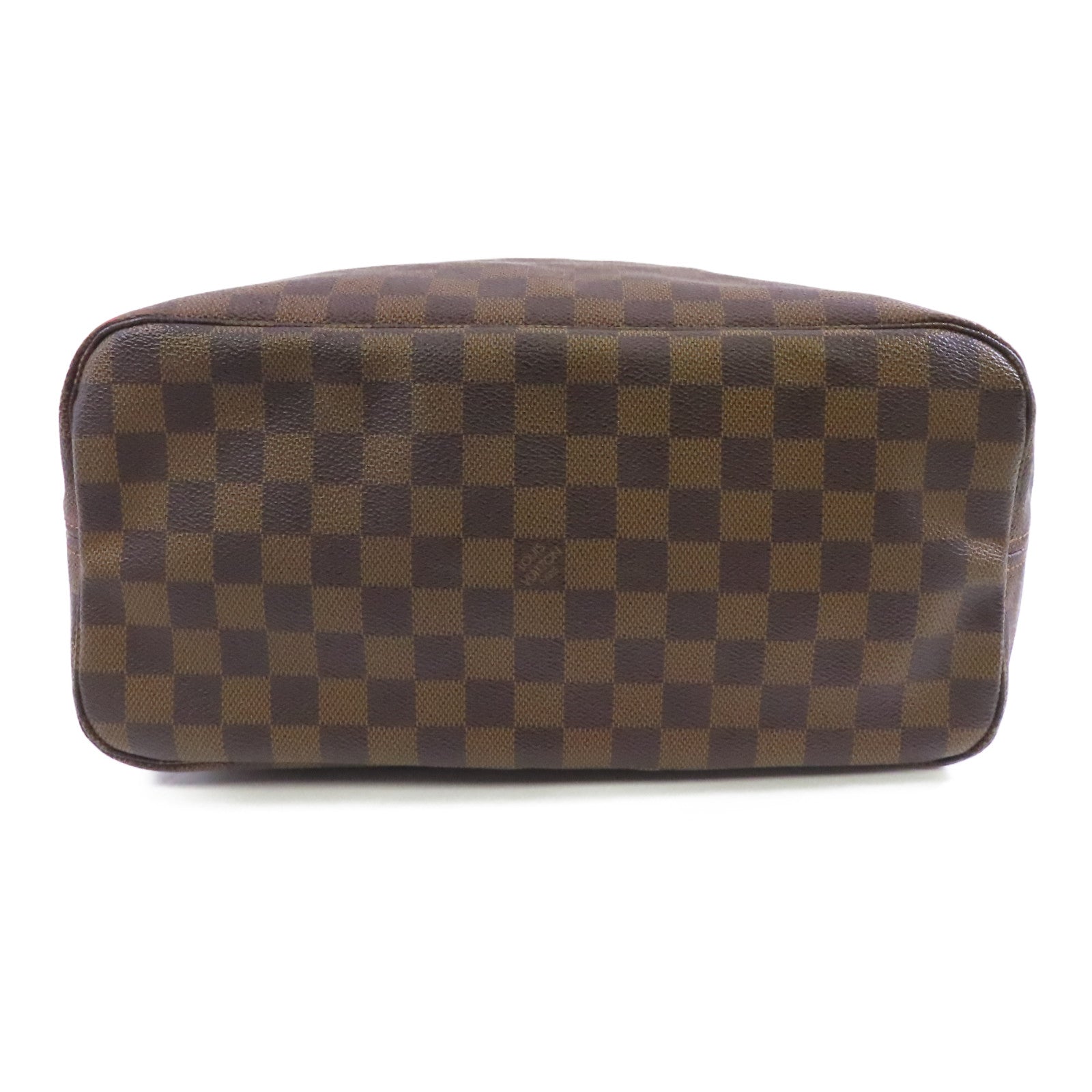 LOUIS VUITTON 【激減優惠】Damier Neverfull MM金扣手挽袋啡色