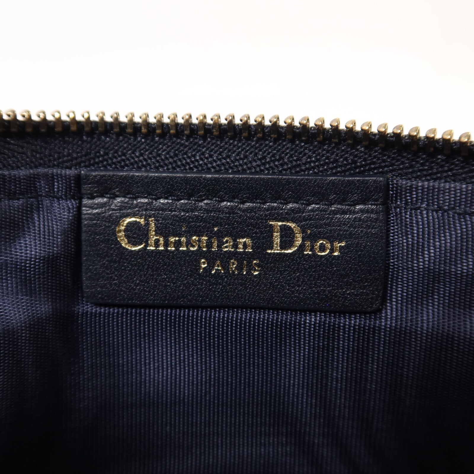Dior 帆布Small Saddle Pouch With Chain鏈帶肩背袋