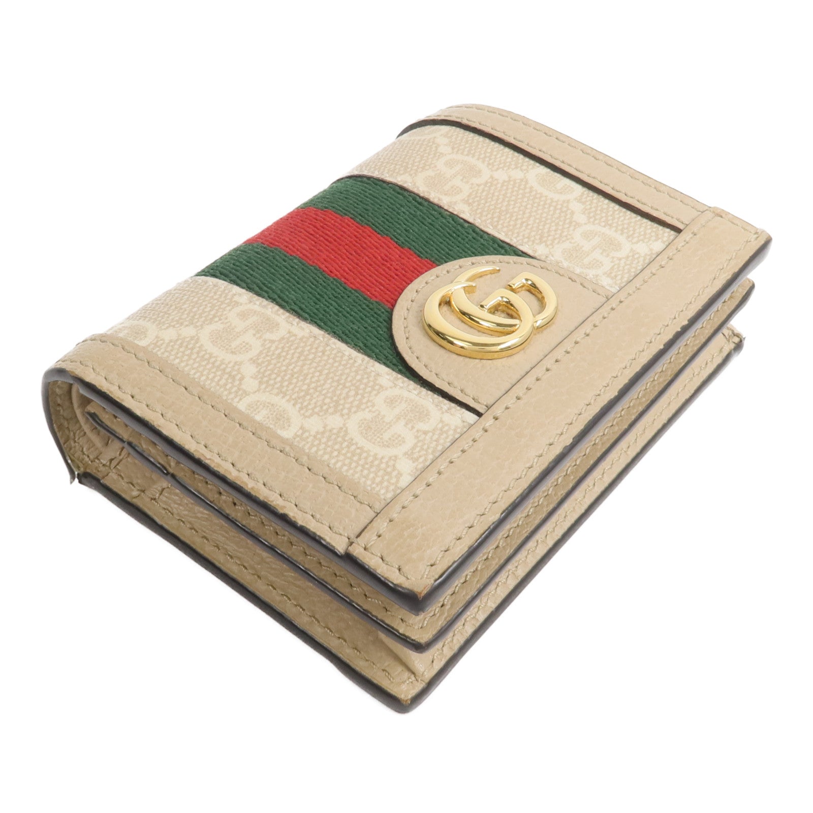 GUCCI 塗層帆布Ophidia GG Card Case Wallet錢包