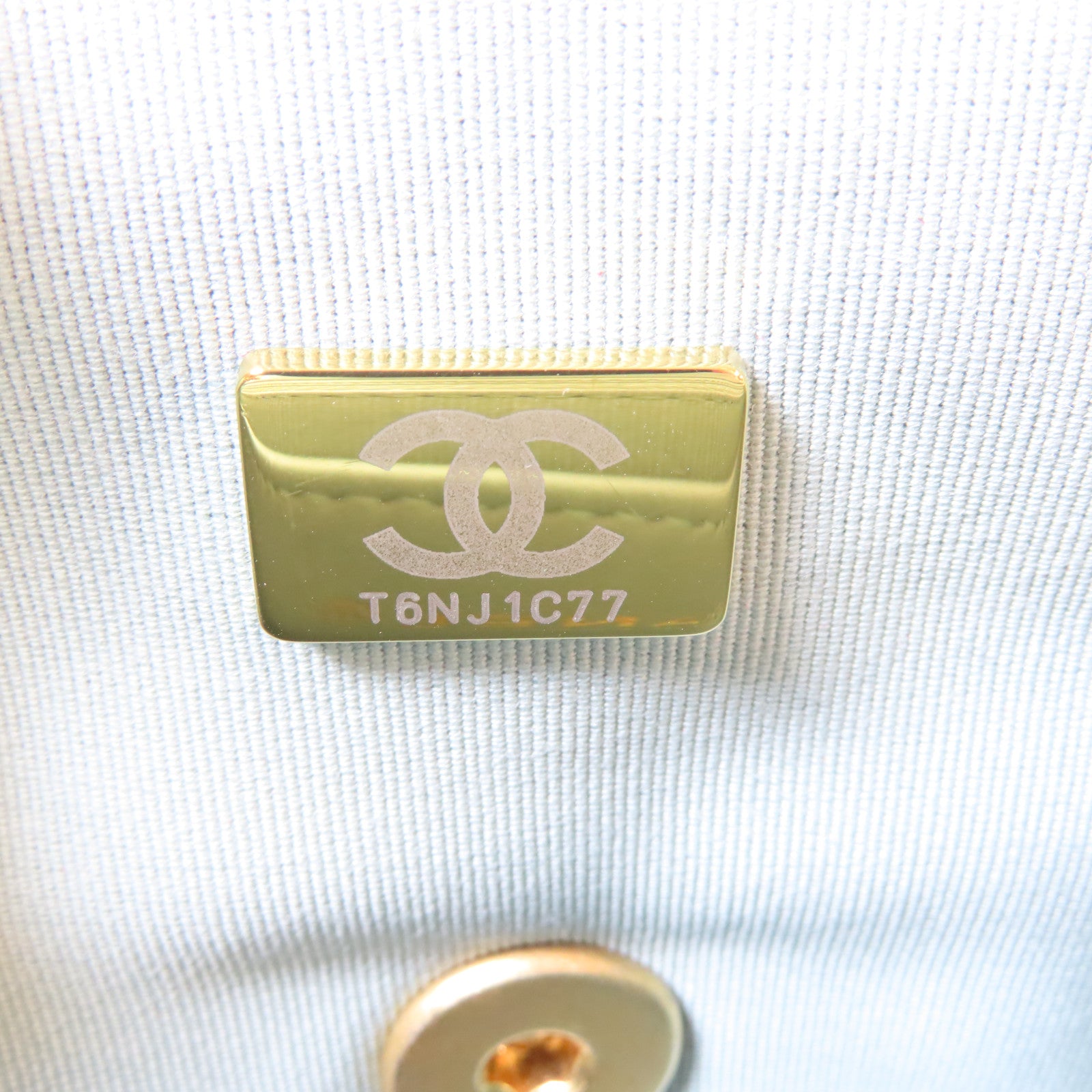 CHANEL 【激減優惠】菱格羊皮皮革Mini Flap金扣肩背袋淺灰色