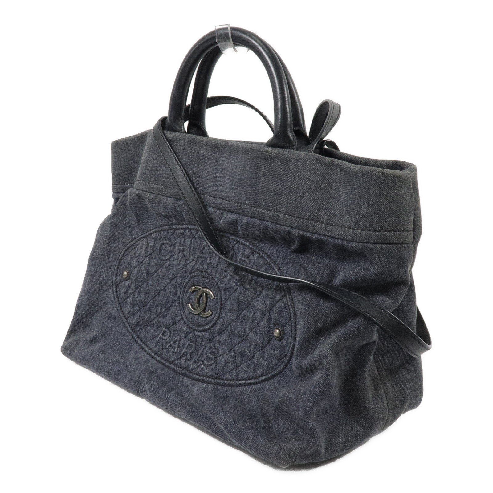 CHANEL 牛仔布2 Way Tote Bag手挽肩背兩用袋