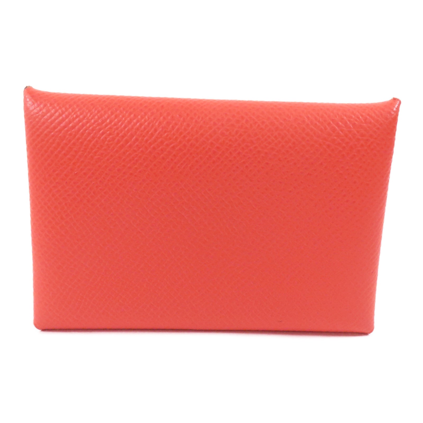 HERMES 【激減優惠】Epsom皮革Calvi Card Holder銀扣卡套Rose Jaipur