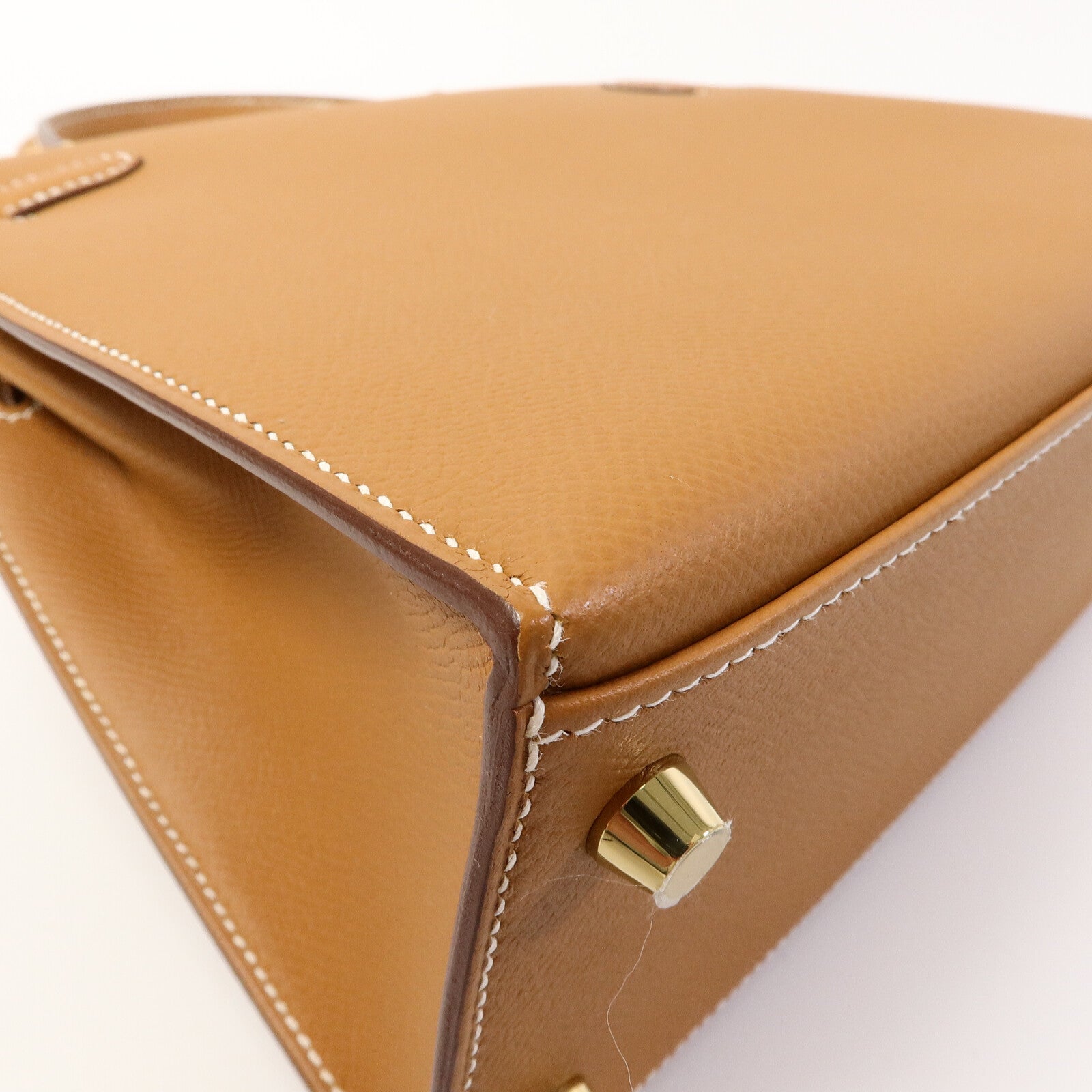 HERMES Epsom皮革Kelly 25手挽肩背兩用袋Gold