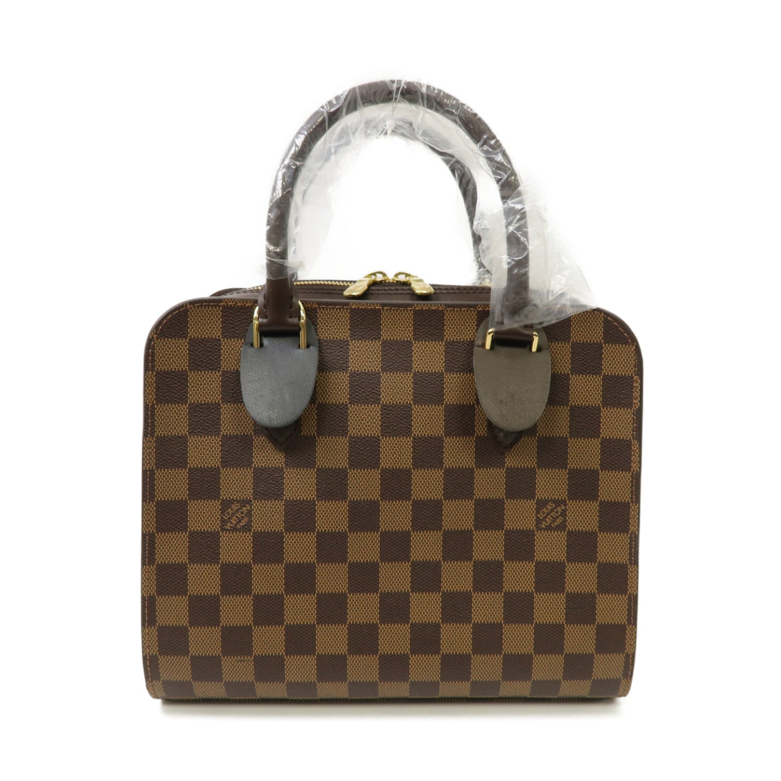 LOUIS VUITTON Damier Triana金扣肩背袋啡色