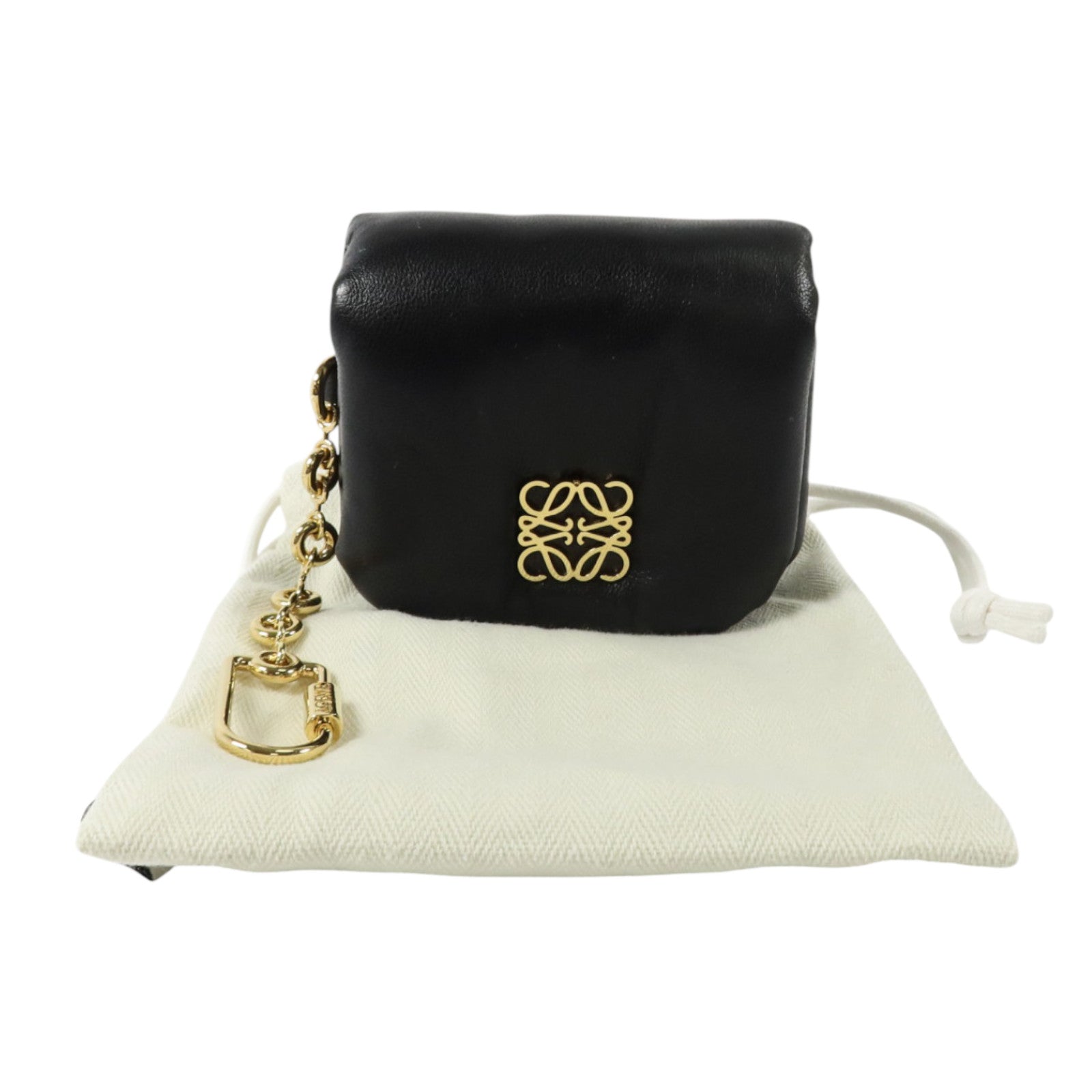 LOEWE 羊皮皮革Goya Puffer Charm金扣掛飾
