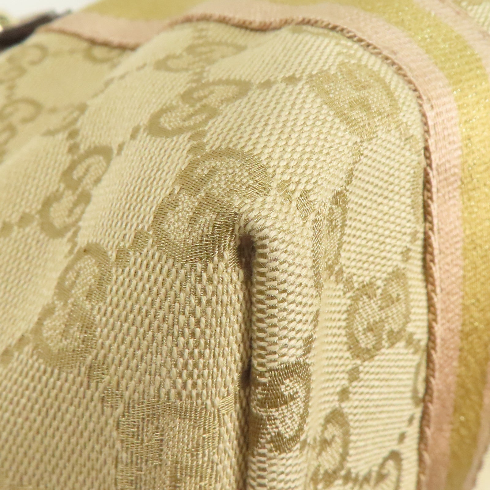 GUCCI GG Shoulder Bag Canvas Brown