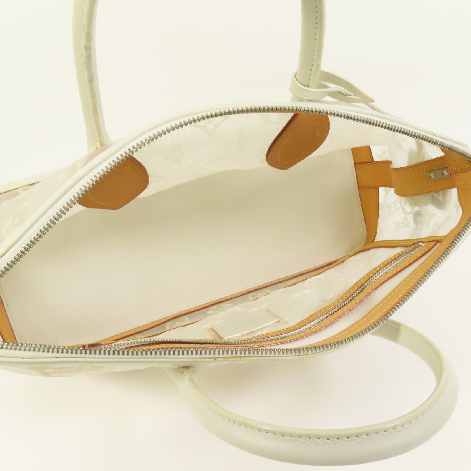 LOUIS VUITTON Monogram Transparent Lockit East West銀扣手挽袋