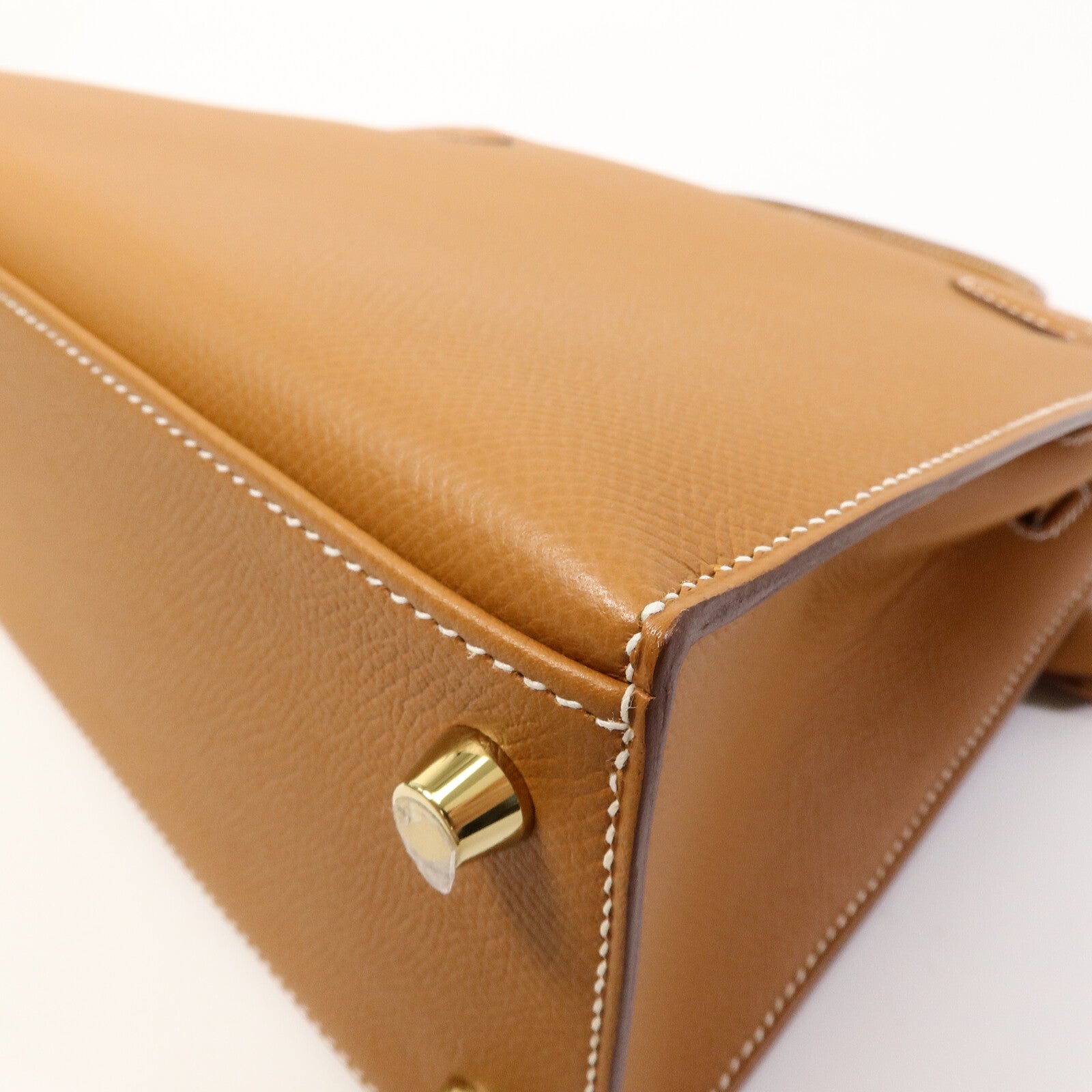 HERMES Epsom皮革Kelly 25手挽肩背兩用袋Gold