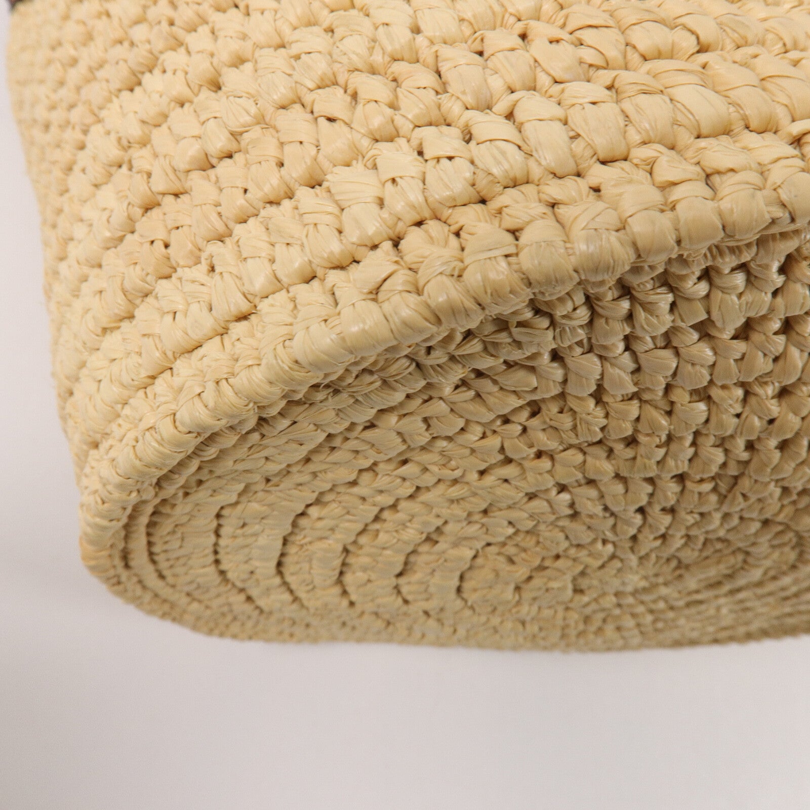 CELINE Raffia/牛皮皮革Big Bag Nano Bucket手挽袋