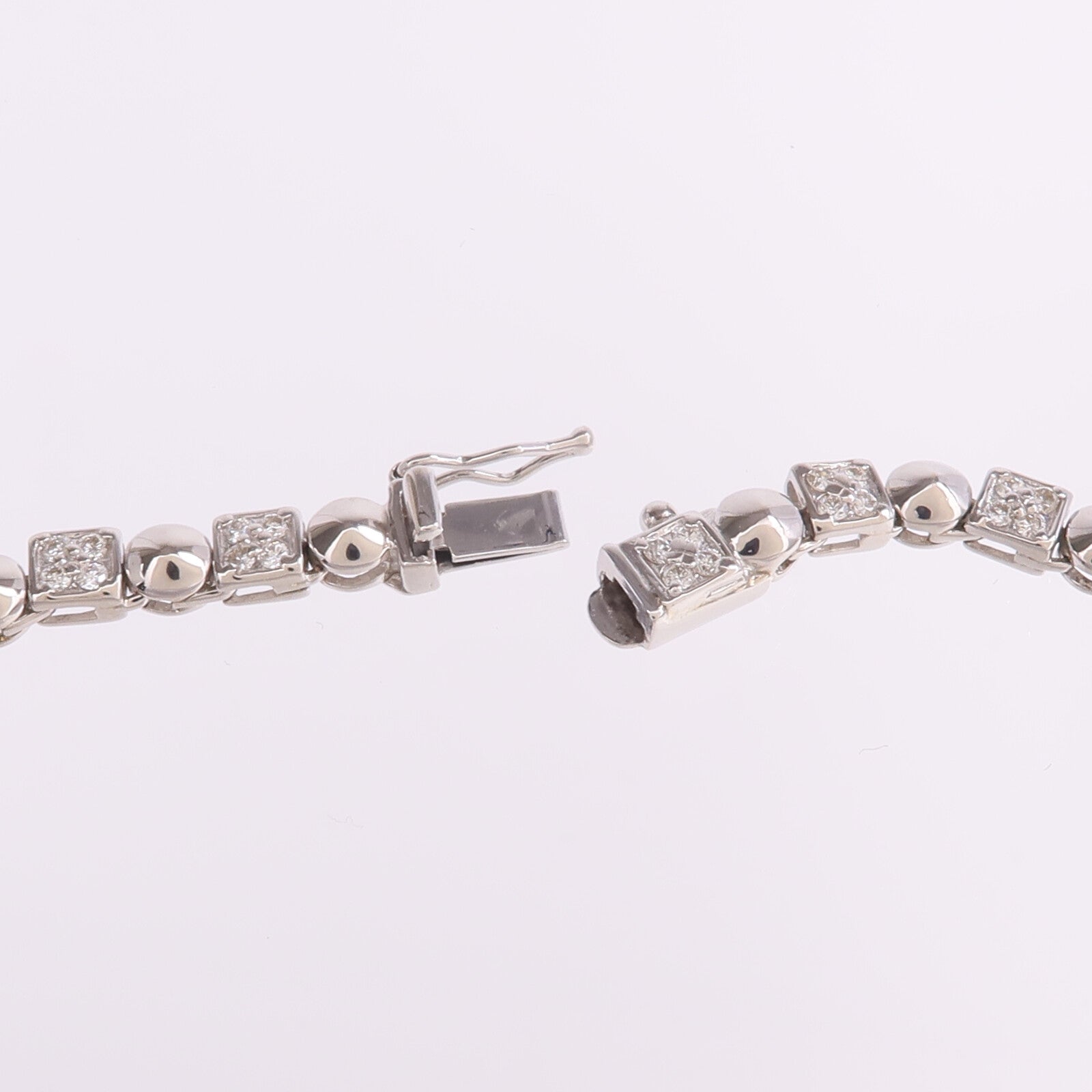 JEWELRY 18K白金Diamond Necklace & Bracelet Set鑽石項鍊/手鏈
