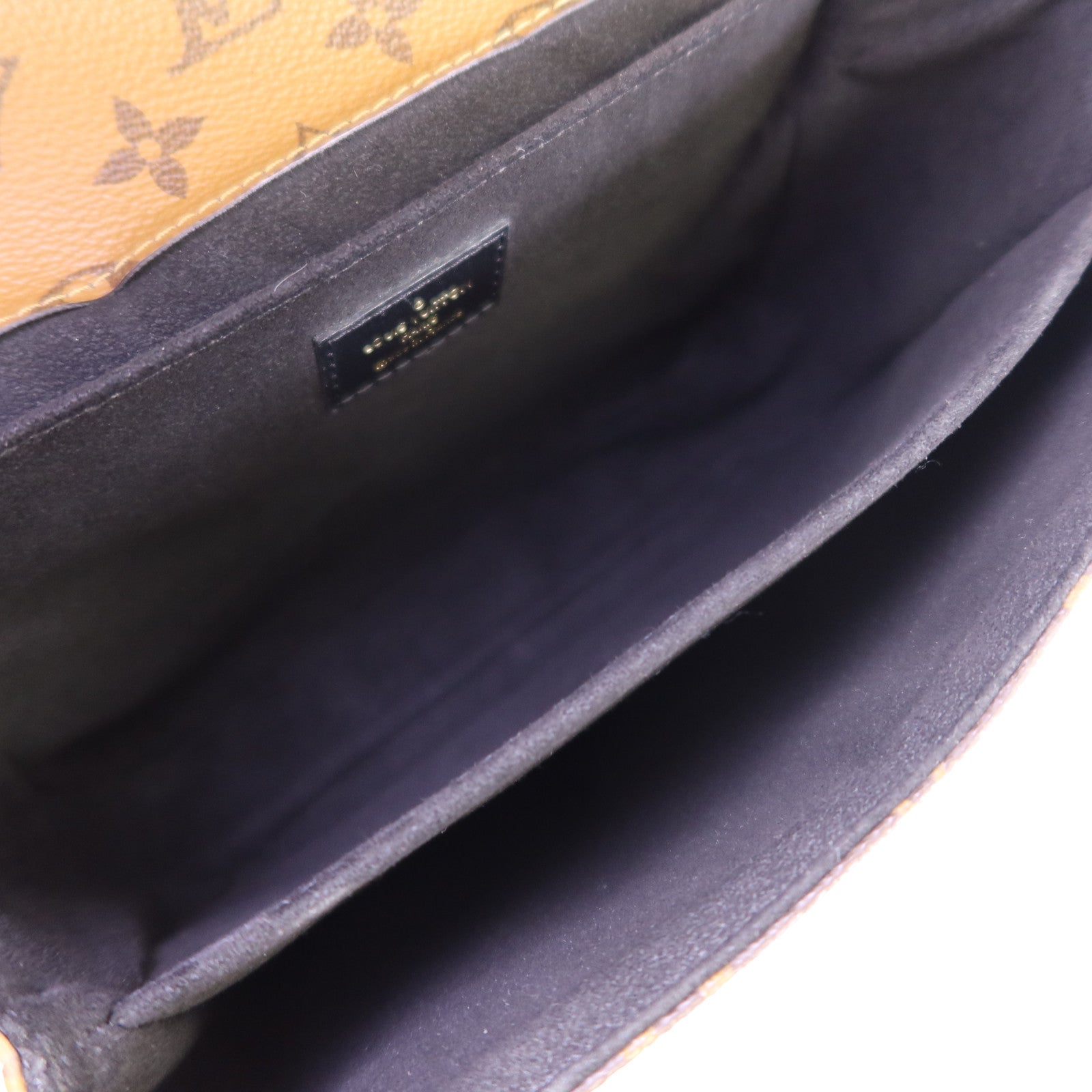 LOUIS VUITTON Monogram Reverse Pochette Metis金扣手挽肩背兩用袋