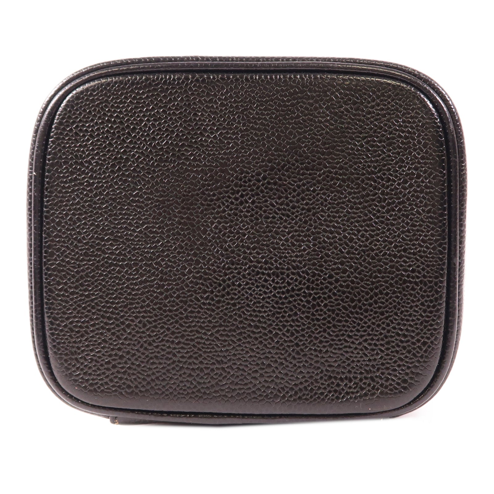 CHANEL 牛皮皮革Vintage Vanity Case金扣手挽袋