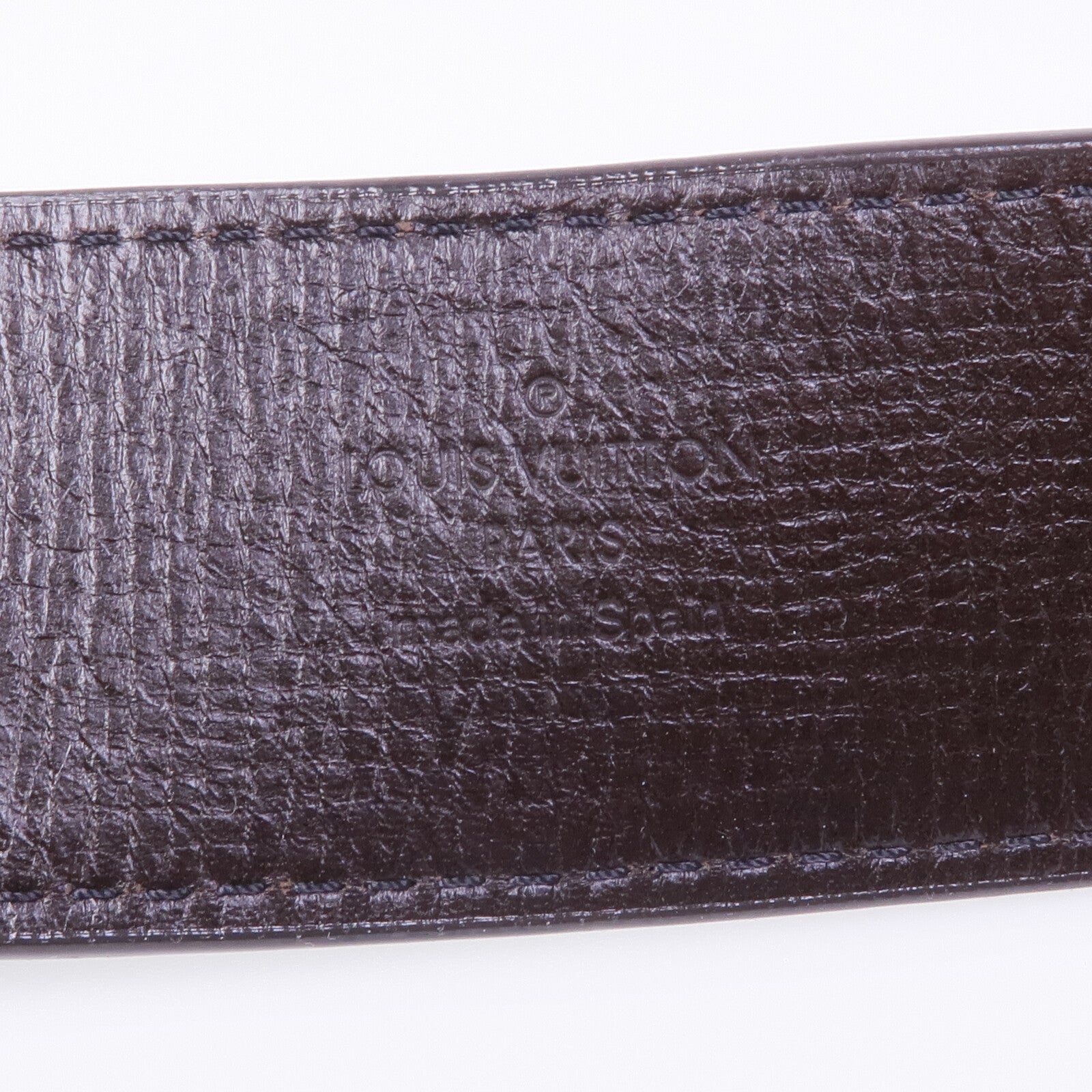 LOUIS VUITTON 牛皮皮革Ceinture LV Initial金扣皮帶