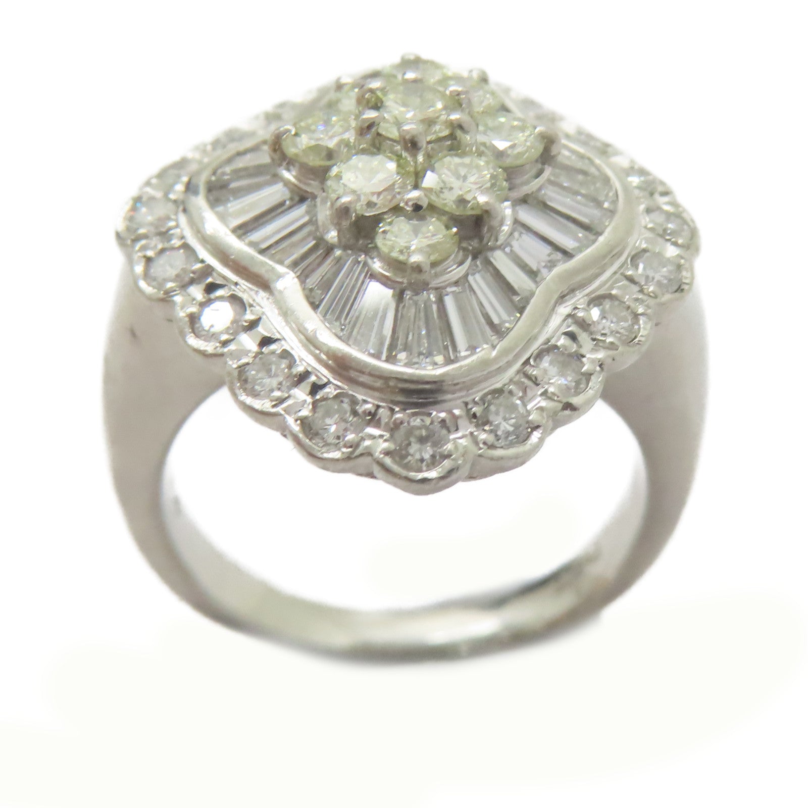 JEWELRY 【激減優惠】PT900鉑金Diamond Ring 1.74ct鑽石戒指US#5.75