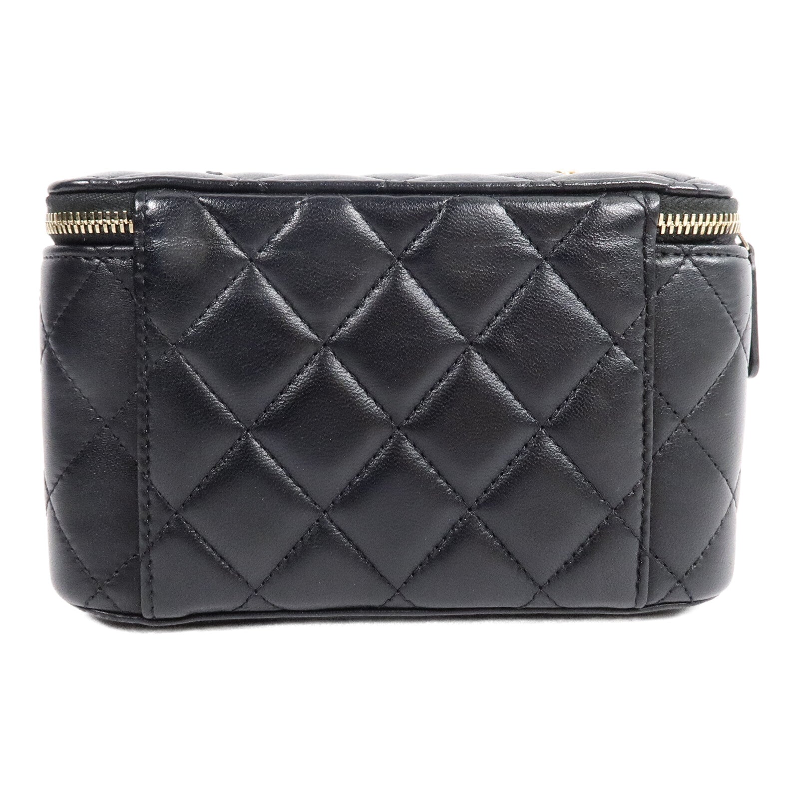 CHANEL 羊皮皮革Vanity Case鏈帶肩背袋