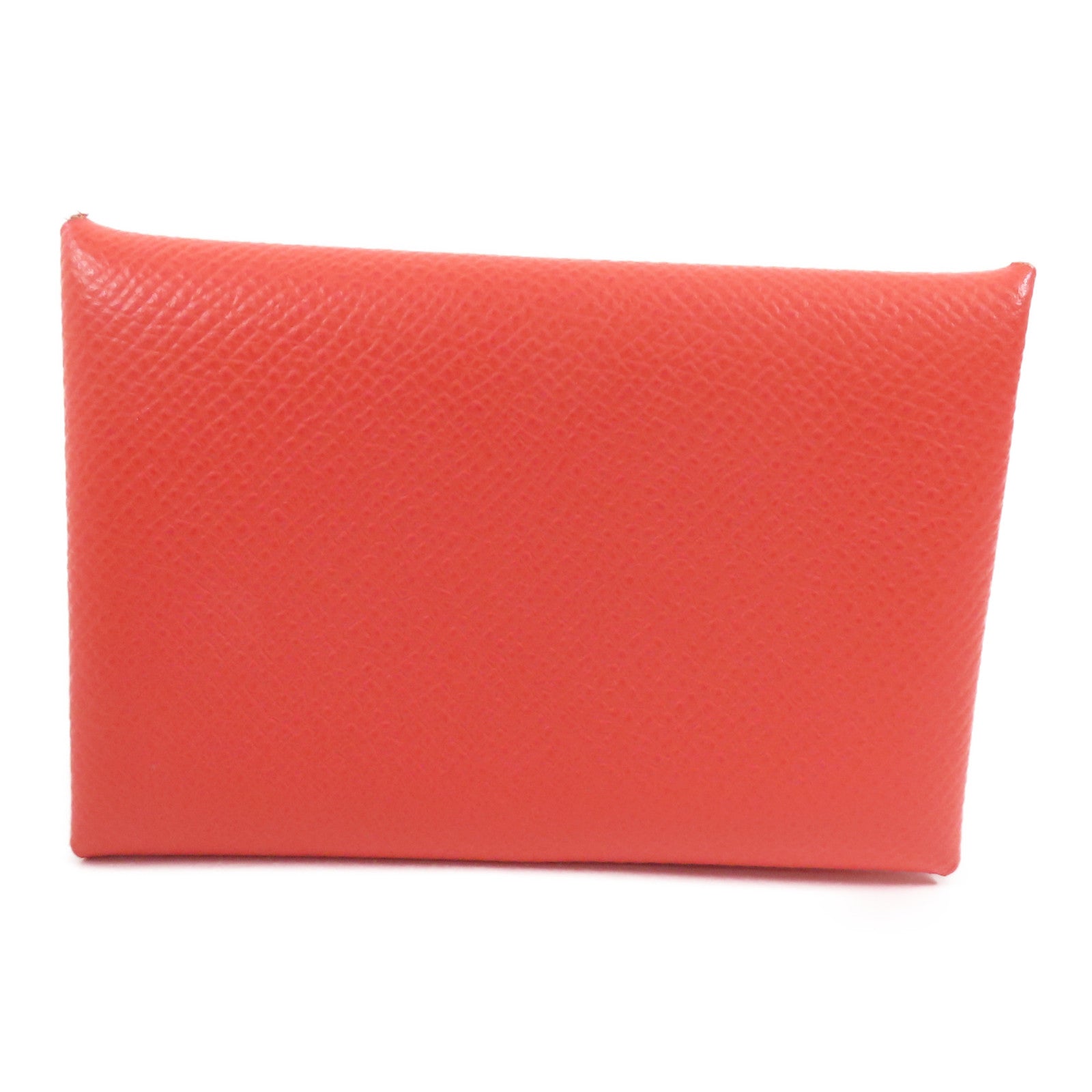 HERMES 【激減優惠】Epsom皮革Calvi Card Holder銀扣卡套Rose Jaipur