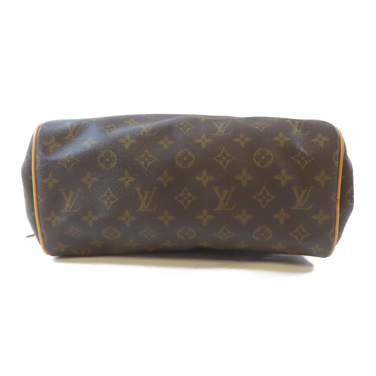 LOUIS VUITTON Monogram Montorgueil PM金扣肩背袋棕色