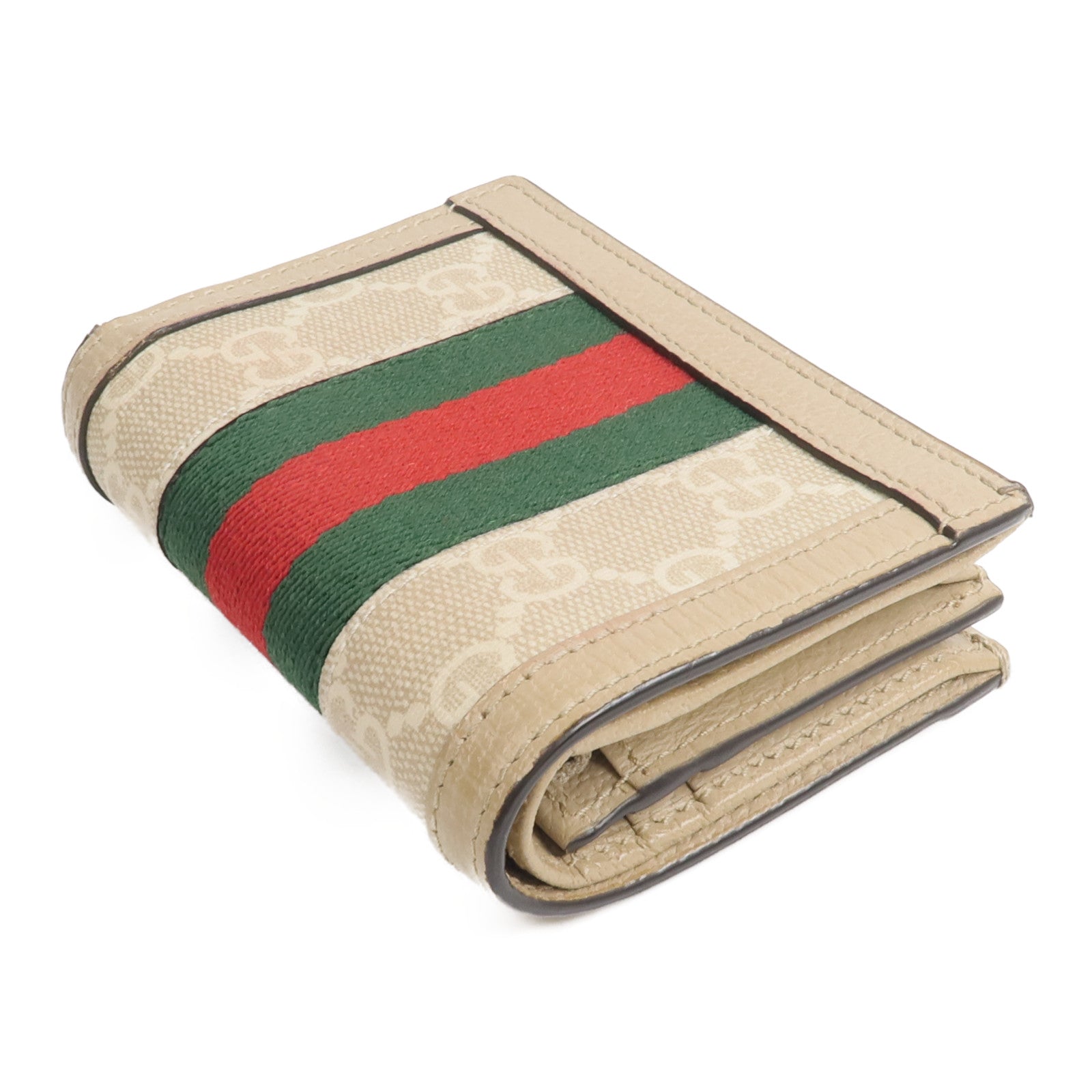 GUCCI 塗層帆布Ophidia GG Card Case Wallet錢包