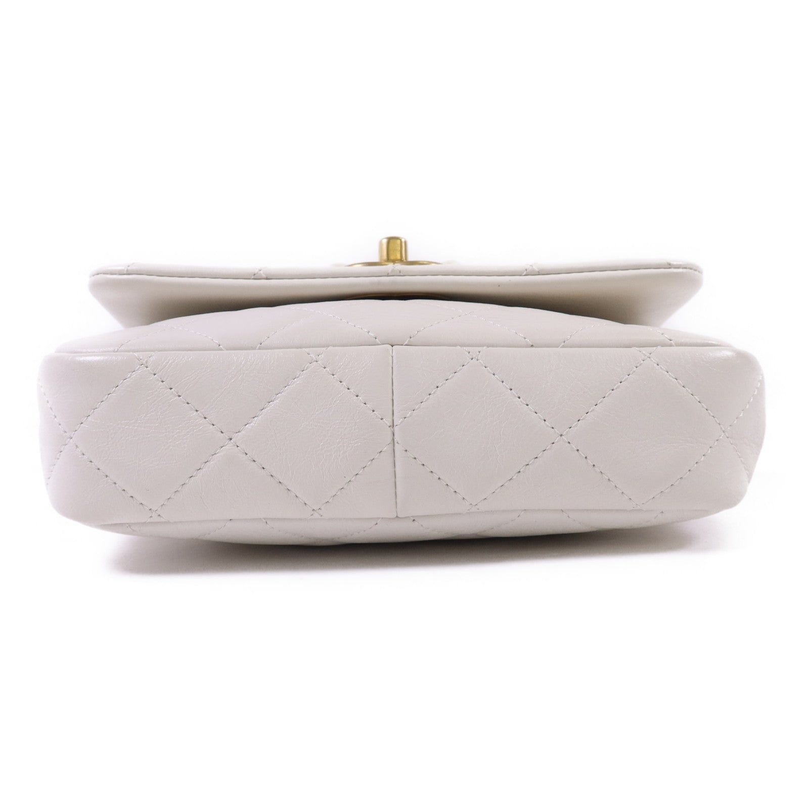 CHANEL 牛皮皮革Shoulder Bag金扣鏈帶肩背袋