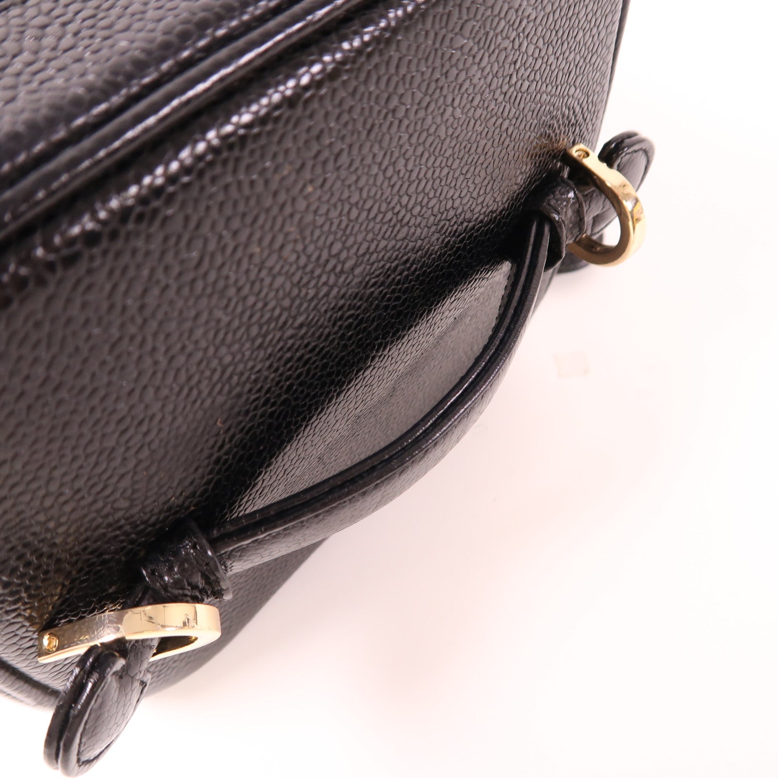 CHANEL 牛皮皮革Vintage Vanity Case金扣手挽袋