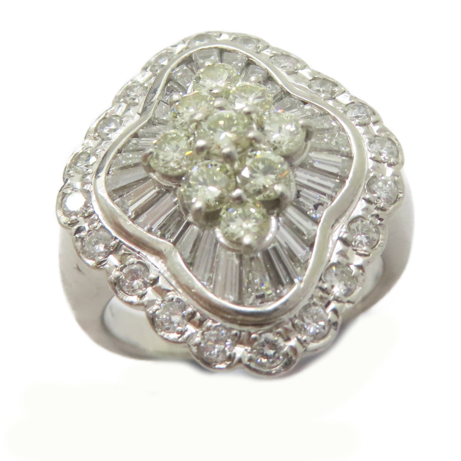 JEWELRY 【激減優惠】PT900鉑金Diamond Ring 1.74ct鑽石戒指US#5.75