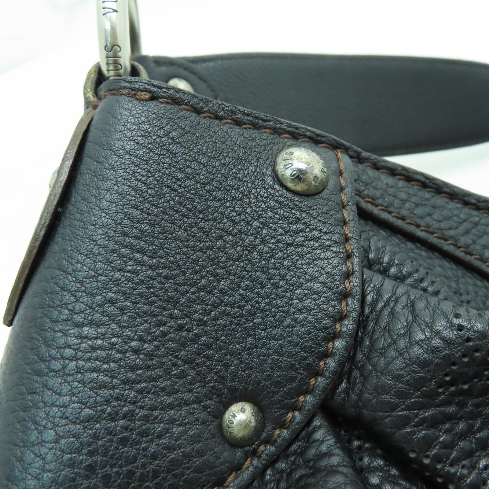 LOUIS VUITTON 【激減優惠】Monogram Mahina Mahina XS銀扣肩背袋黑色