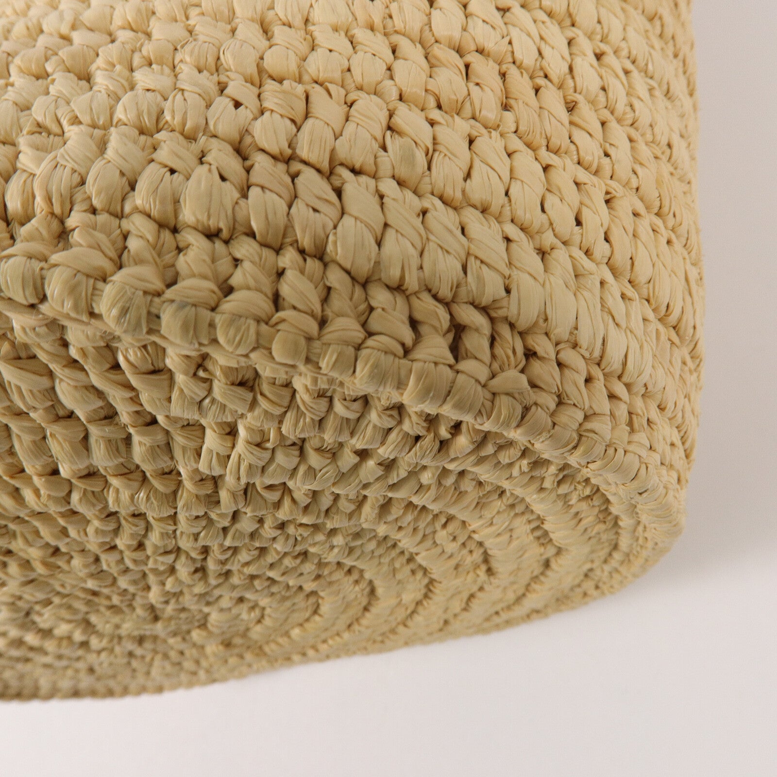 CELINE Raffia/牛皮皮革Big Bag Nano Bucket手挽袋