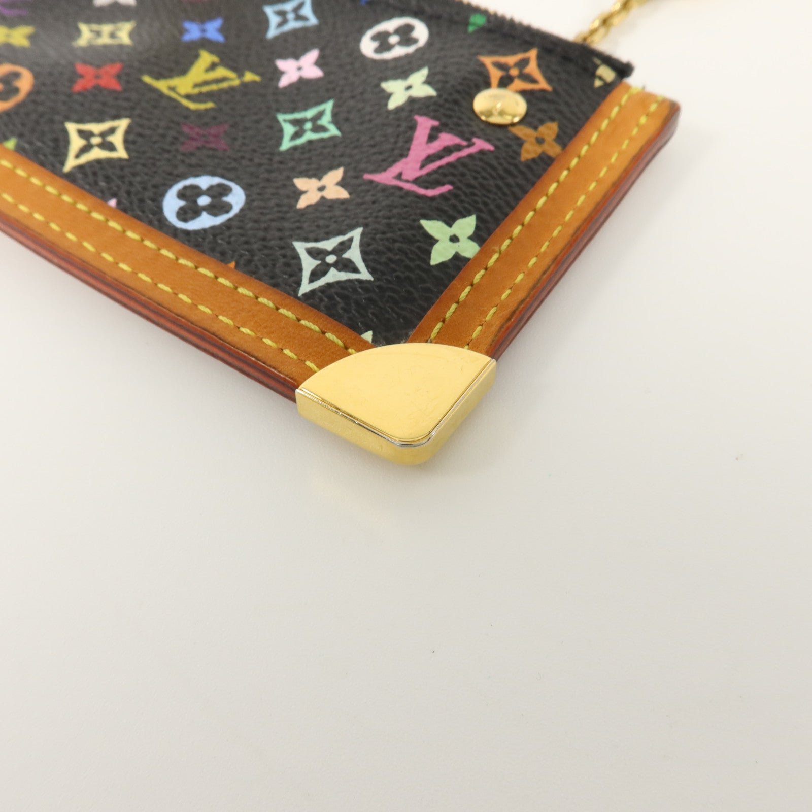 LOUIS VUITTON Monogram Multicolore Pochette Cles Purse零錢包