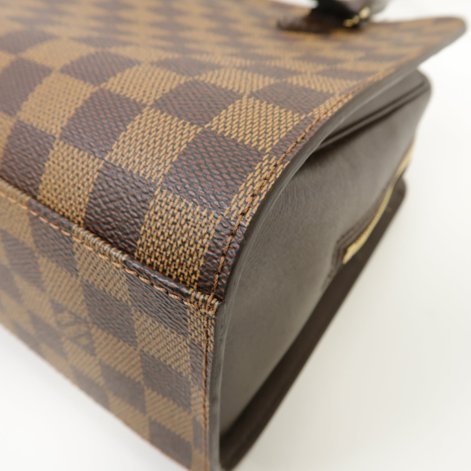 LOUIS VUITTON Damier Triana金扣肩背袋啡色