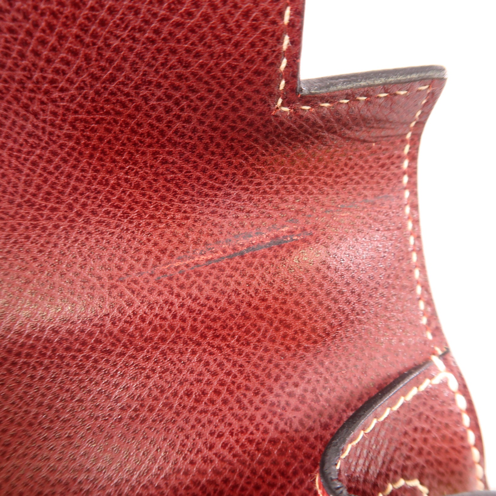 HERMES Epsom皮革Kelly 28銀扣手挽肩背兩用袋Vermillon