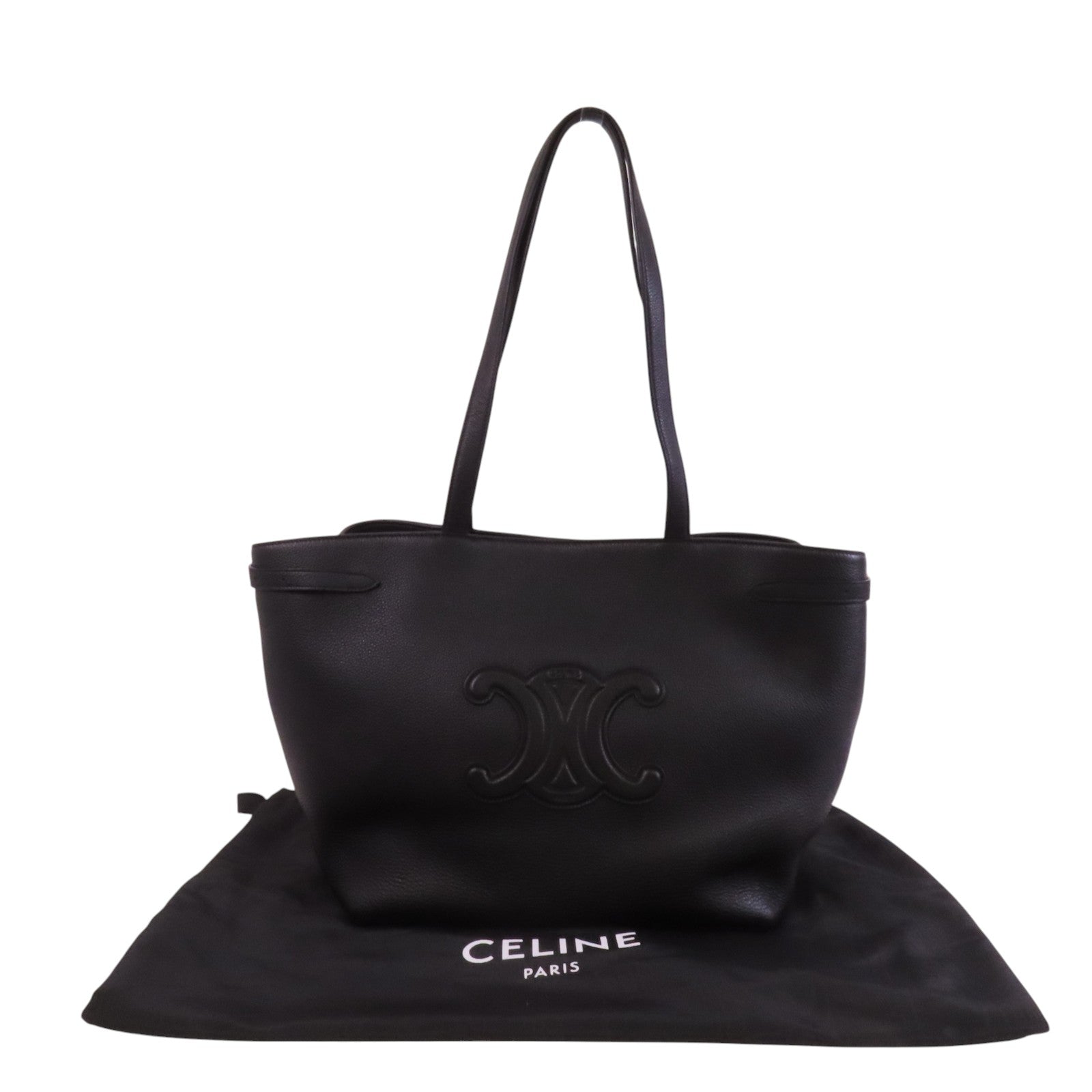 CELINE 牛皮皮革Shoulder Bag金扣肩背袋