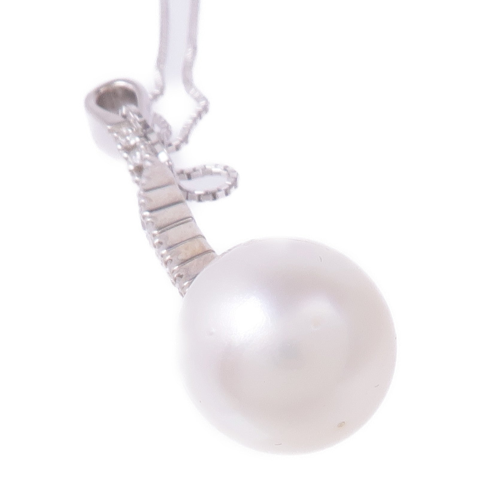 JEWELRY 18K白金Pearl Diamond Necklace珍珠/鑽石項鍊