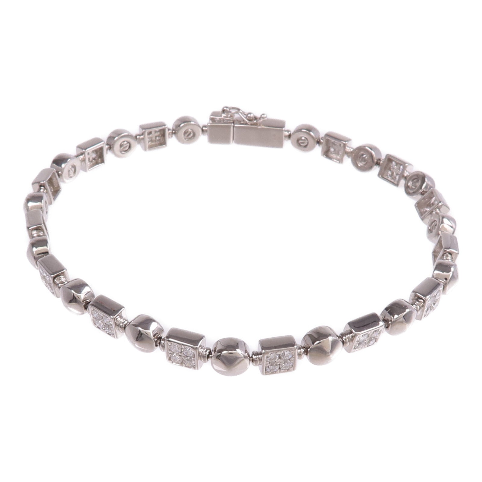 JEWELRY 18K白金Diamond Necklace & Bracelet Set鑽石項鍊/手鏈