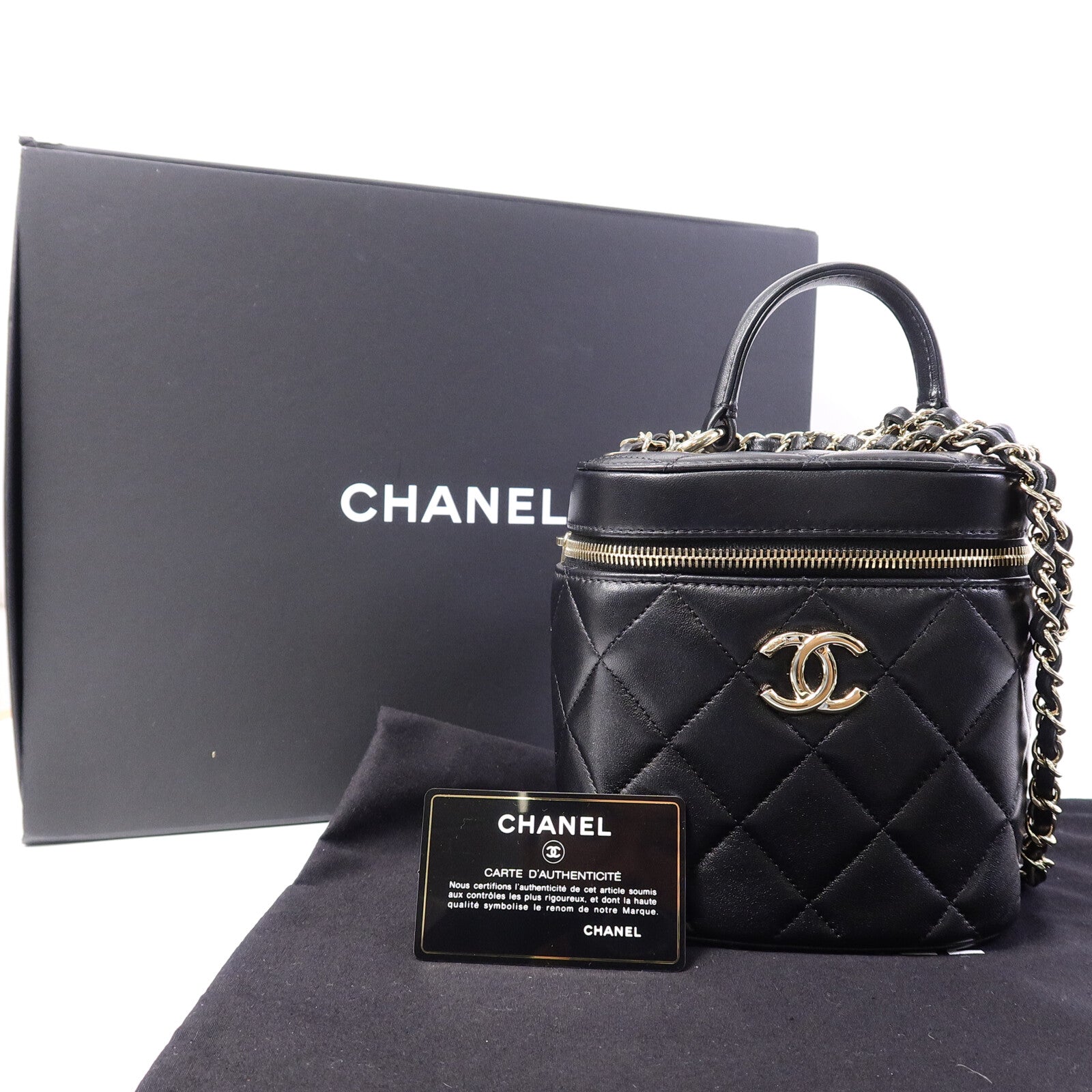 CHANEL 羊皮皮革Trendy CC Vanity Case手挽肩背兩用袋
