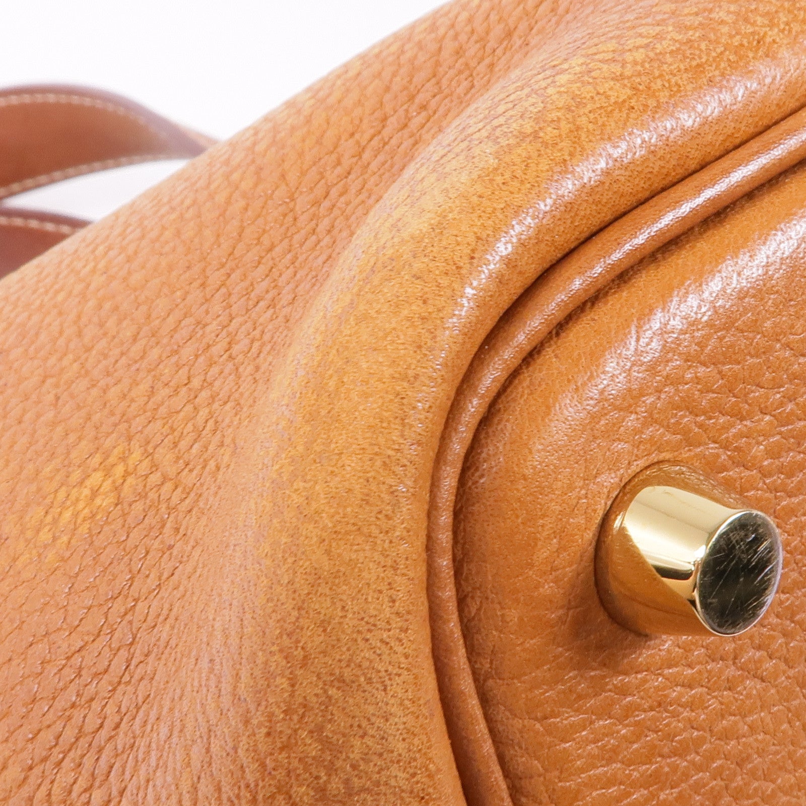 HERMES Barenia皮革Picotin PM金扣手挽袋Fauve