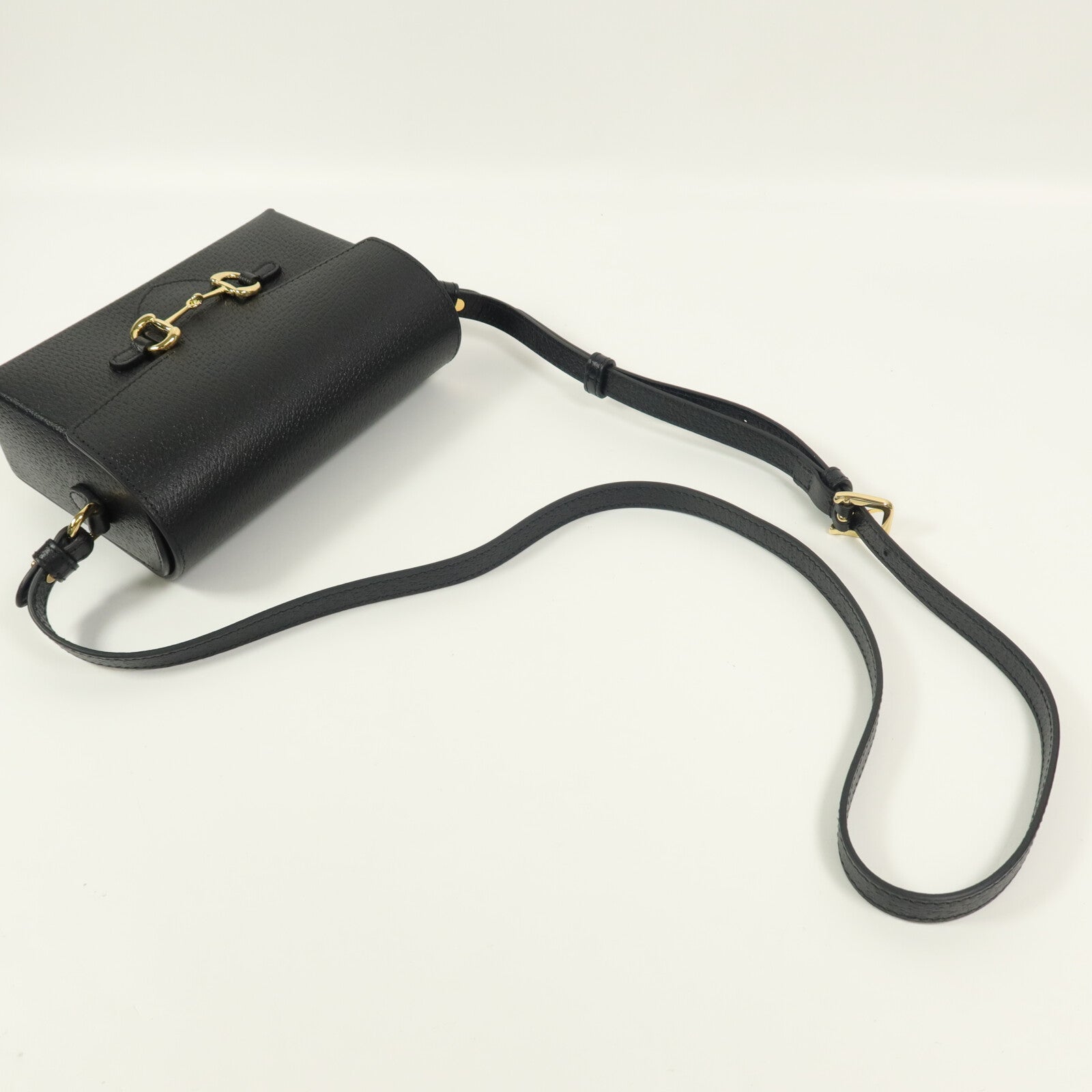 GUCCI 牛皮皮革GG GHW Horsebit 1955肩背袋
