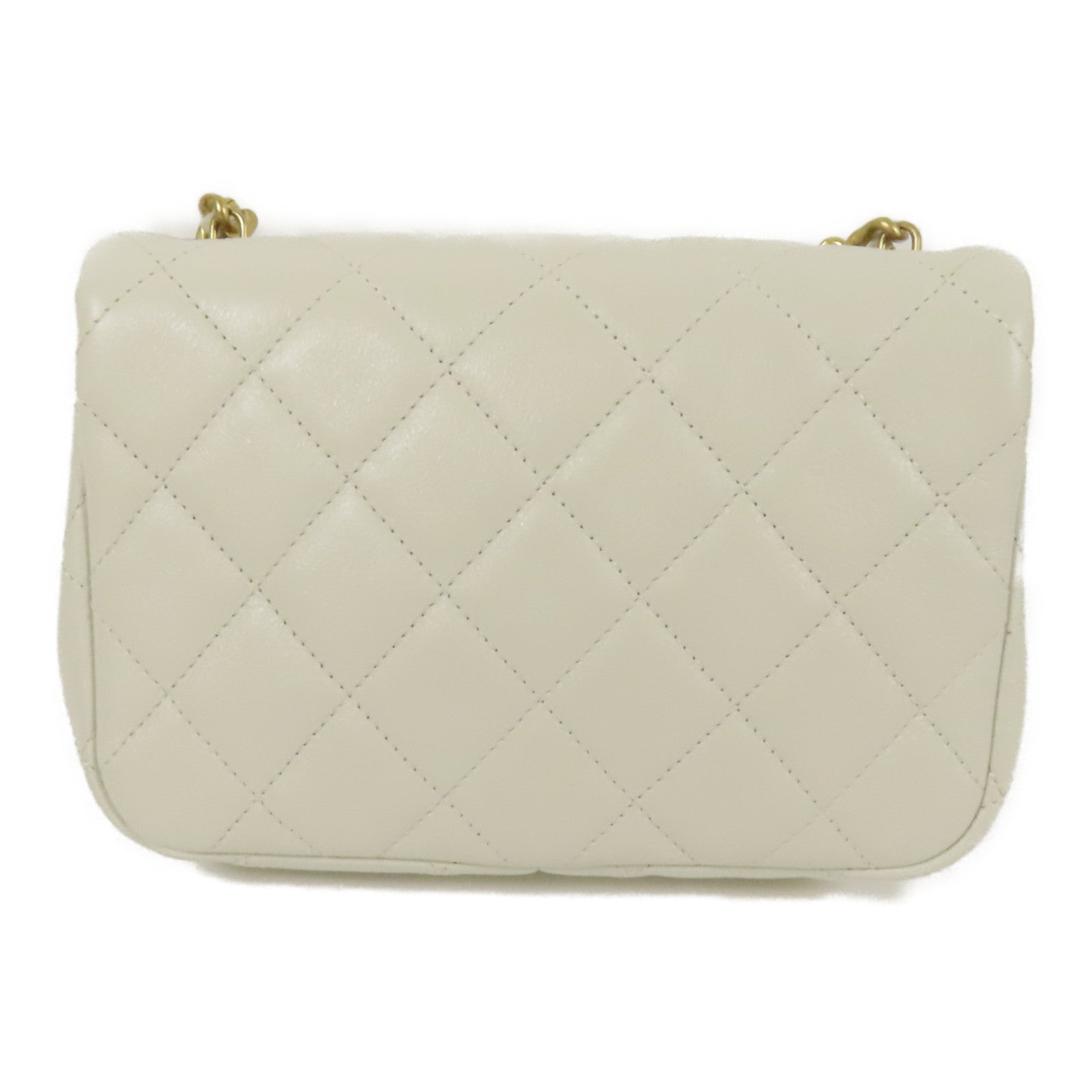 CHANEL 牛皮皮革Chain Shoulder金扣肩背袋