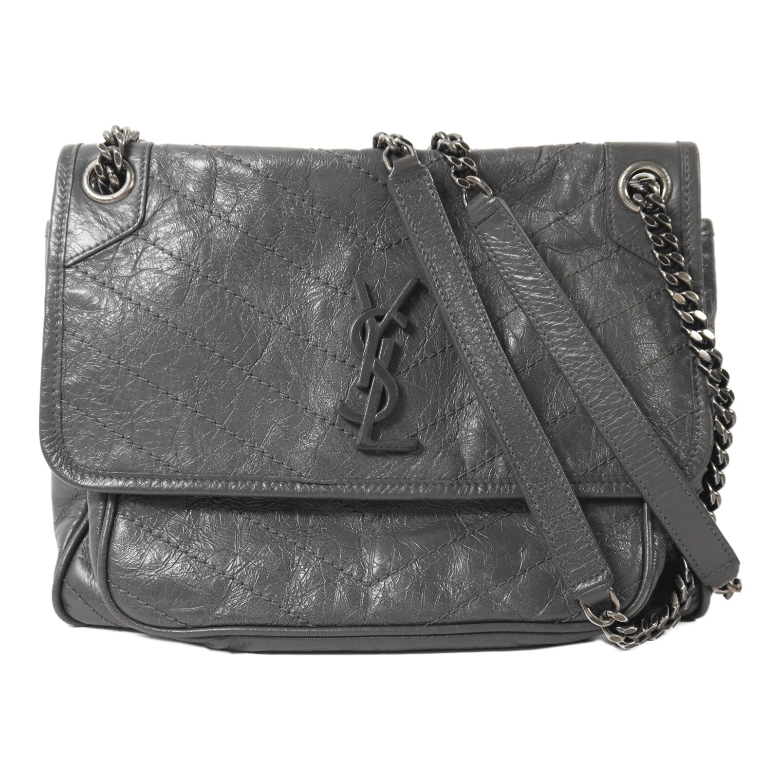 SAINT LAURENT 牛皮皮革Niki Medium鏈帶肩背袋