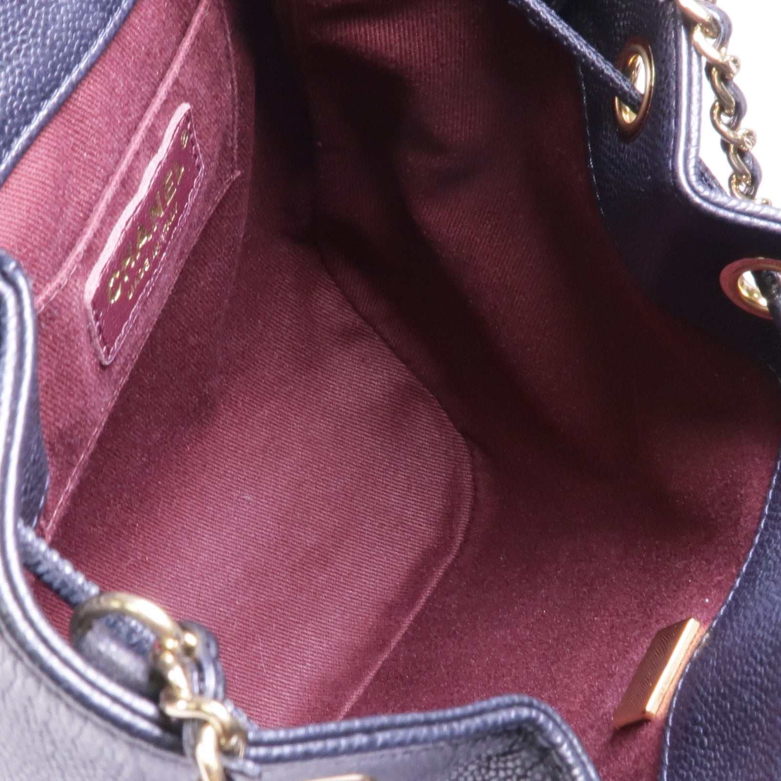 CHANEL 牛皮皮革Chain Shoulder Bag金扣鏈帶肩背袋