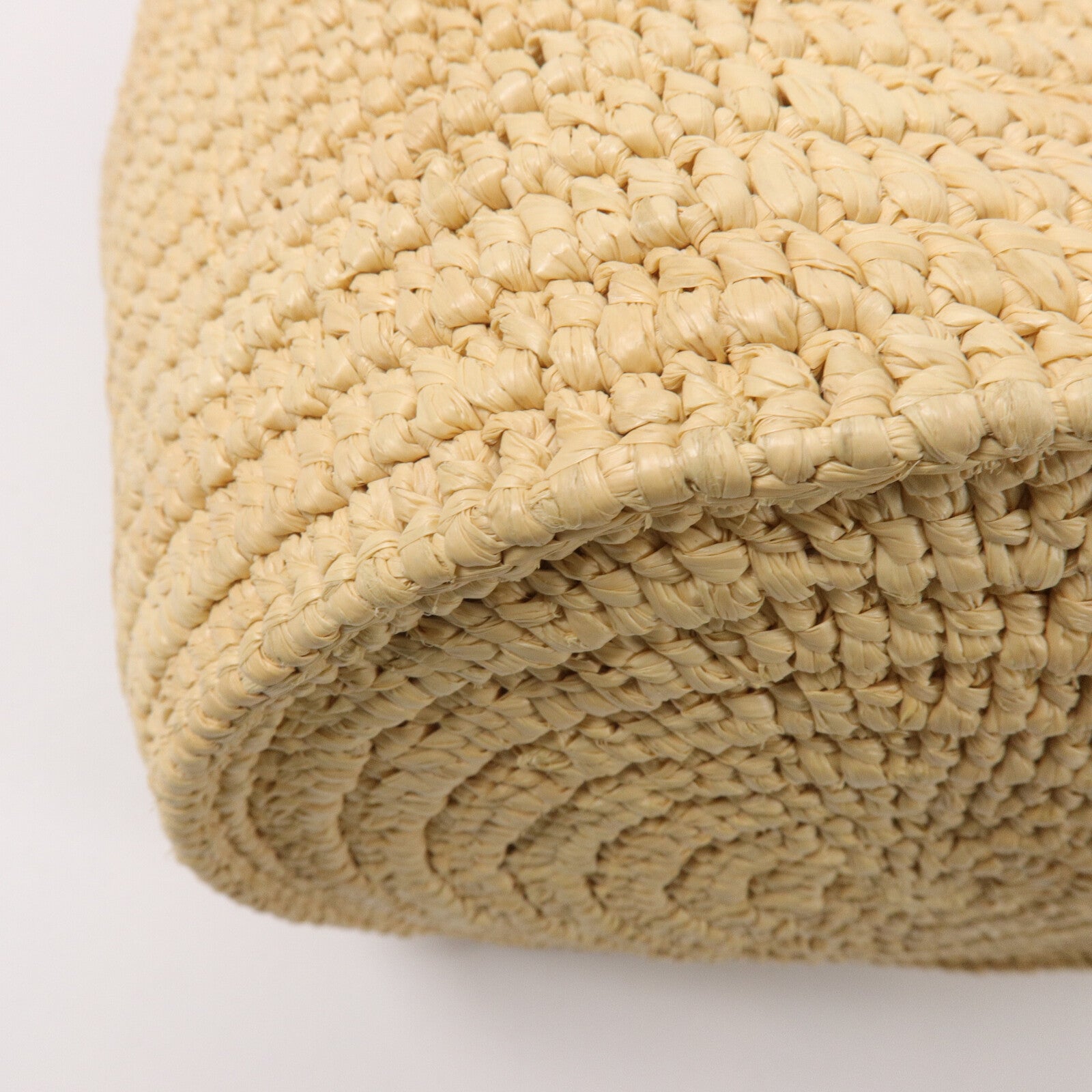CELINE Raffia/牛皮皮革Big Bag Nano Bucket手挽袋