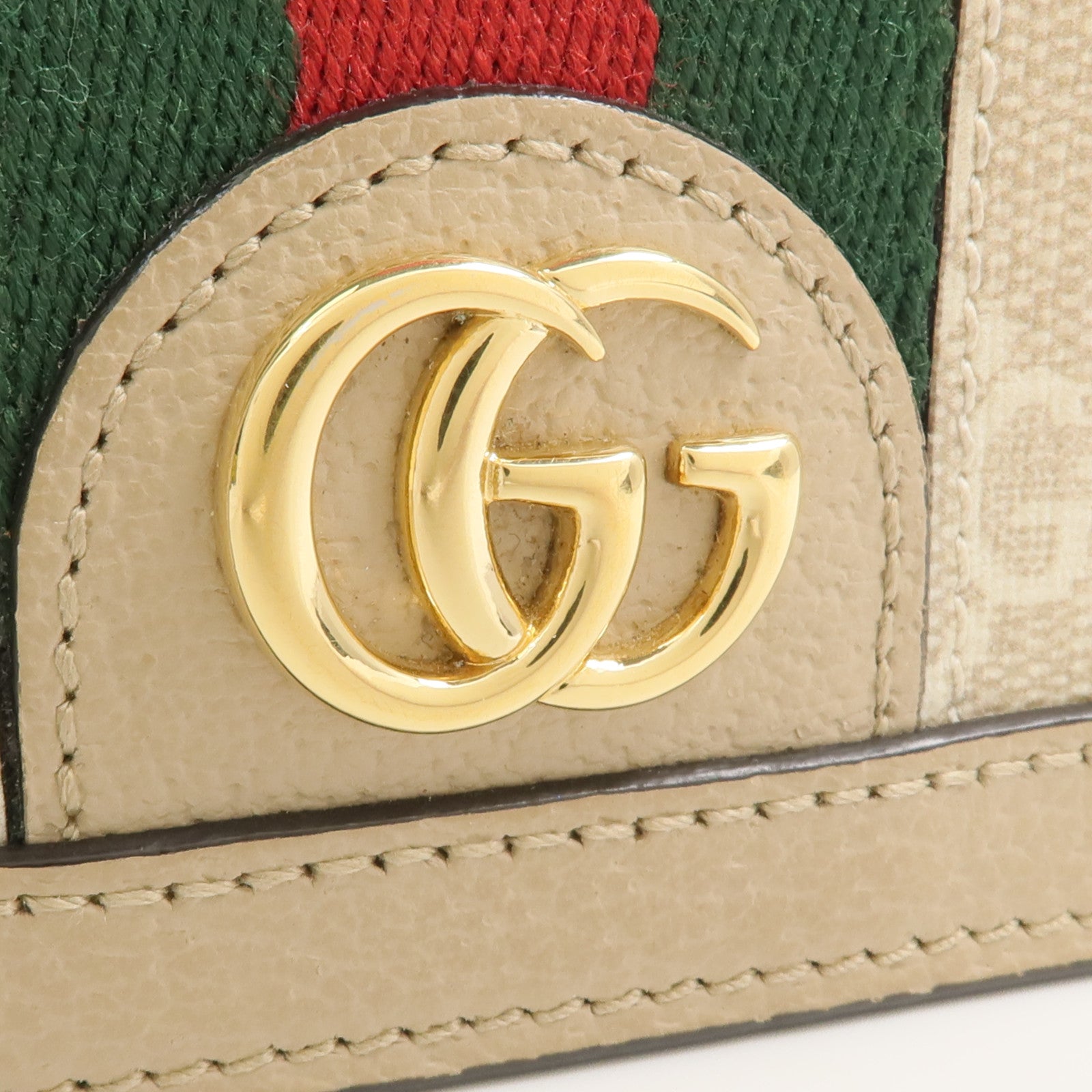 GUCCI 塗層帆布Ophidia GG Card Case Wallet錢包