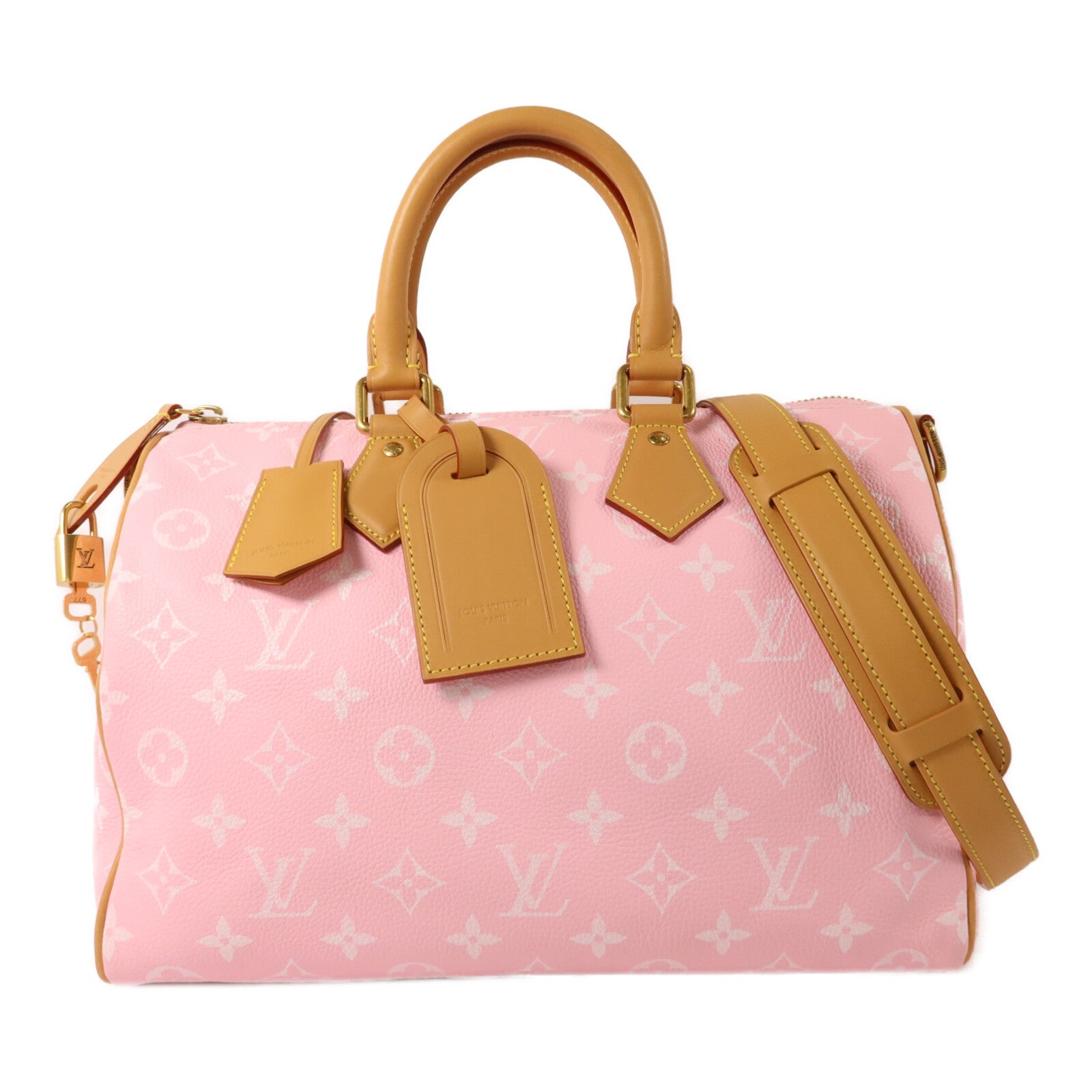LOUIS VUITTON 牛皮皮革Speedy P9 Bandouliere 30手挽肩背兩用袋