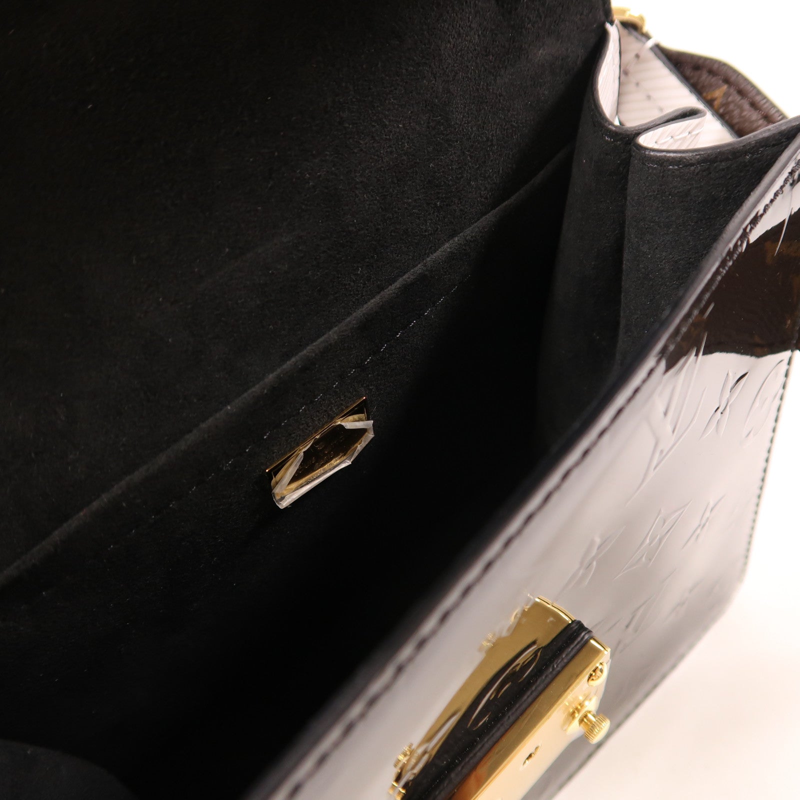 LOUIS VUITTON LV GHW Spring Street 2 Way Shoulder Bag M90375 Monogram Epi Vernis