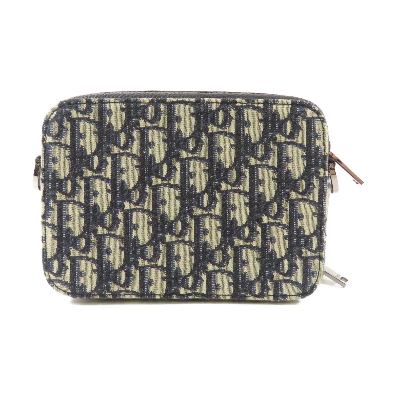 Dior 帆布Oblique Camera Bag銀扣肩背袋