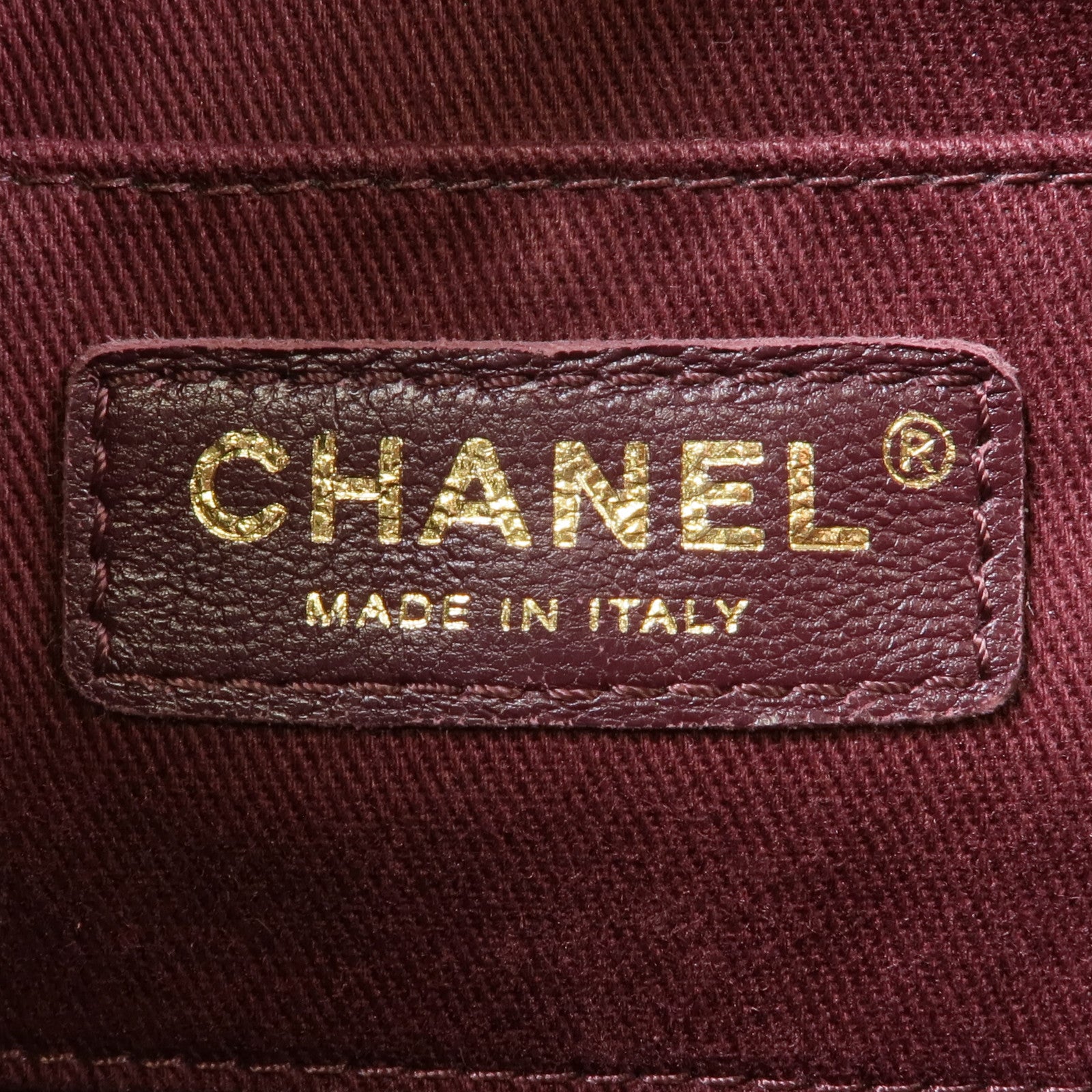 CHANEL 牛皮皮革Chain Shoulder Bag金扣鏈帶肩背袋