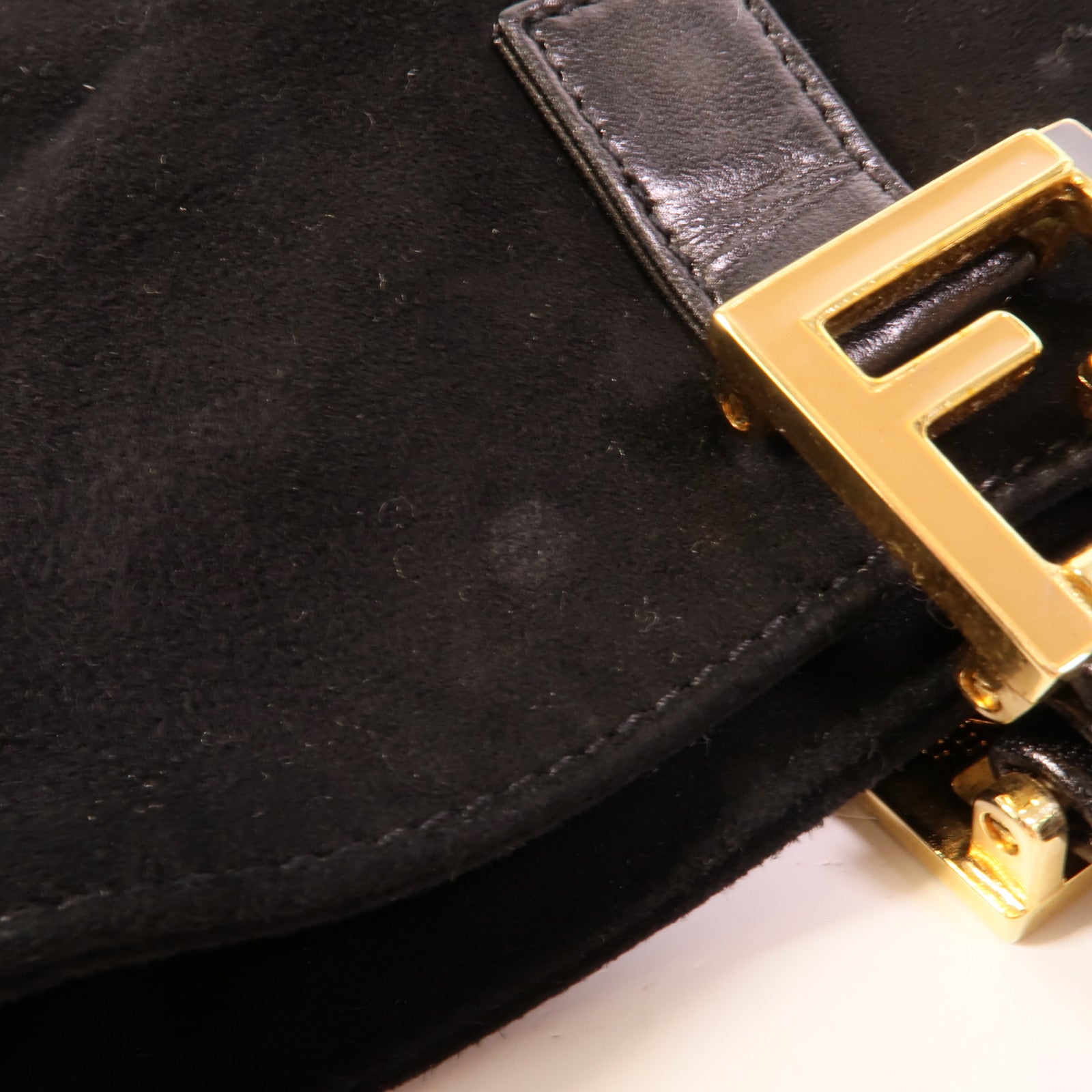 FENDI 麂皮皮革Hand Bag手挽袋