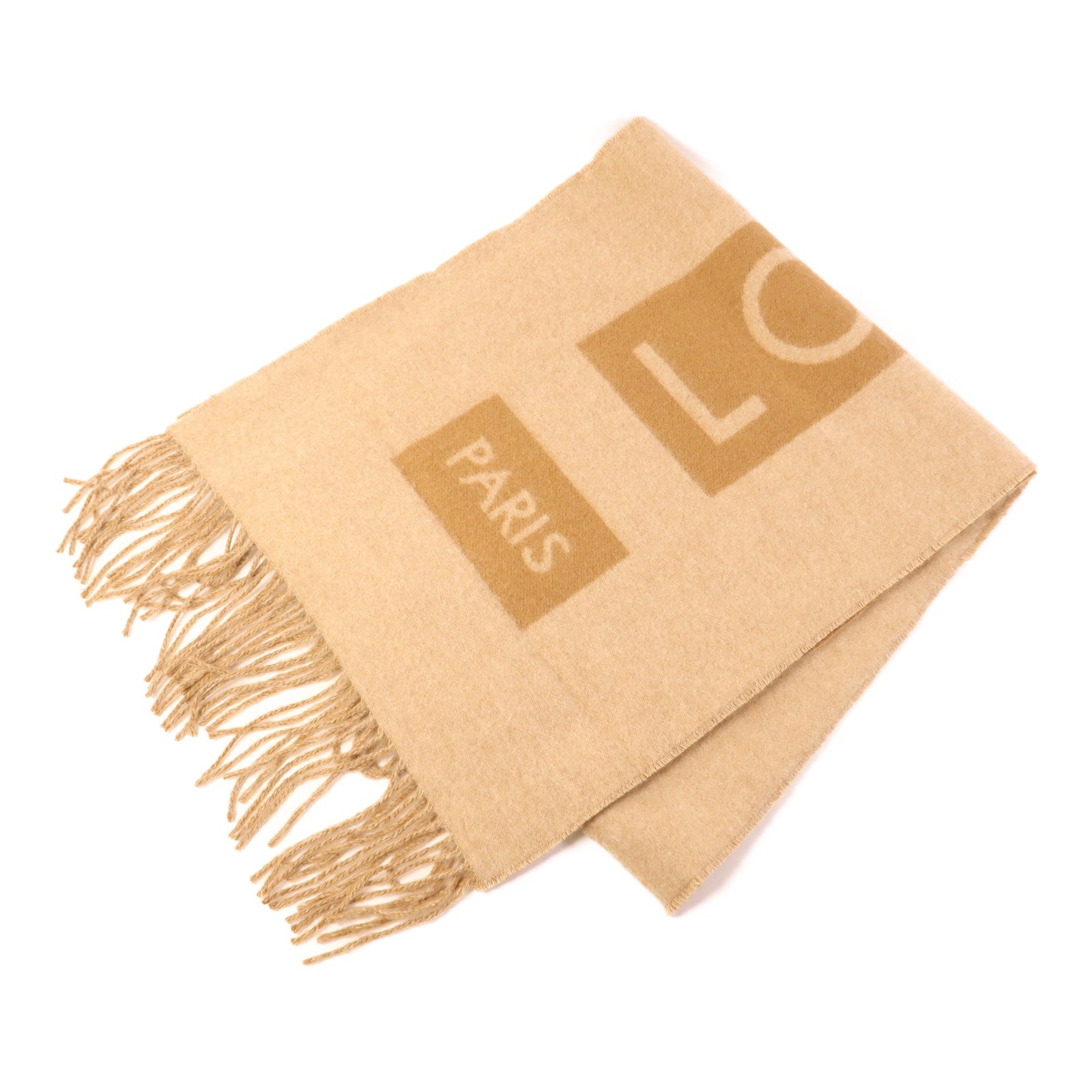 LOUIS VUITTON 羊絨Logo Scarf圍巾