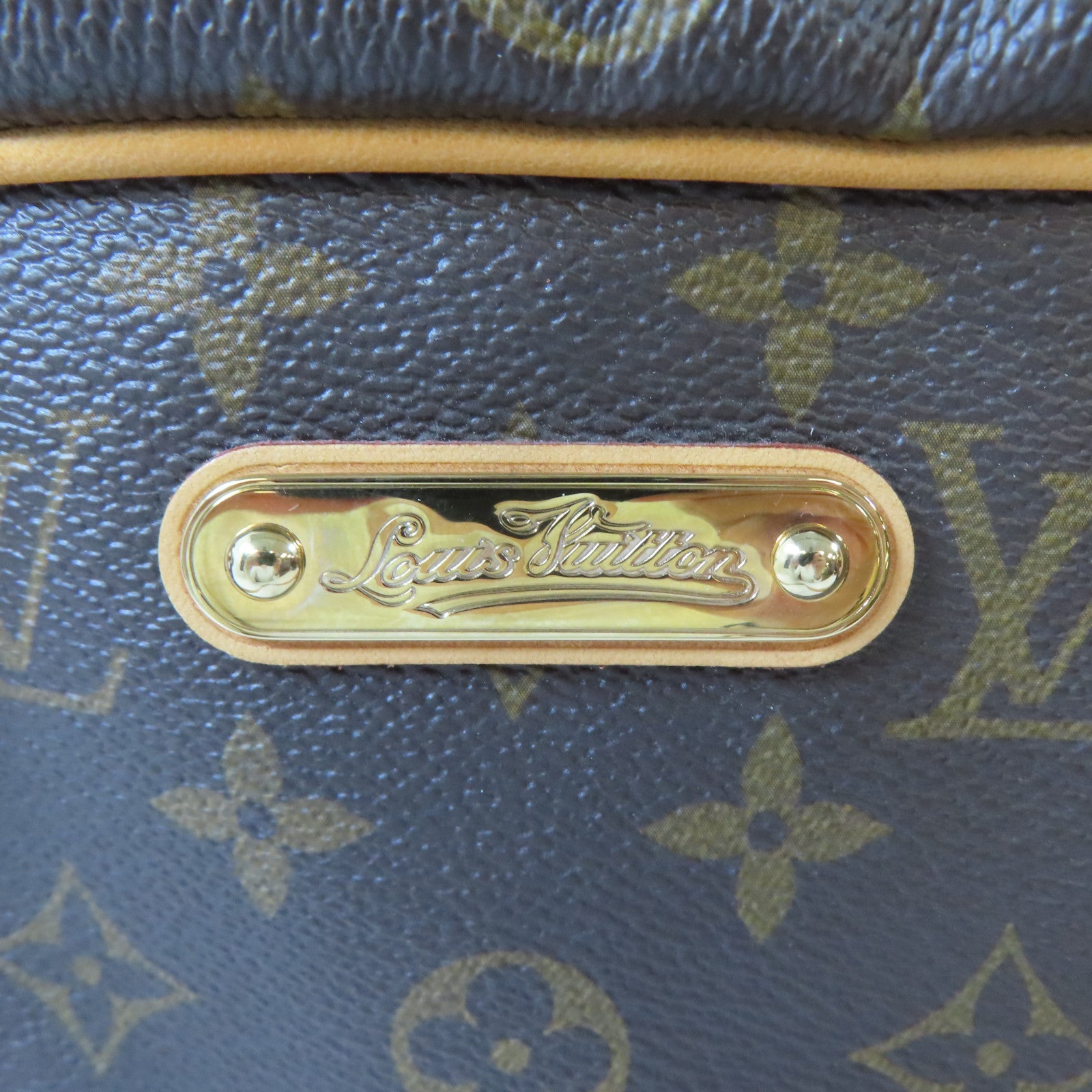 LOUIS VUITTON Monogram Montorgueil PM金扣肩背袋棕色