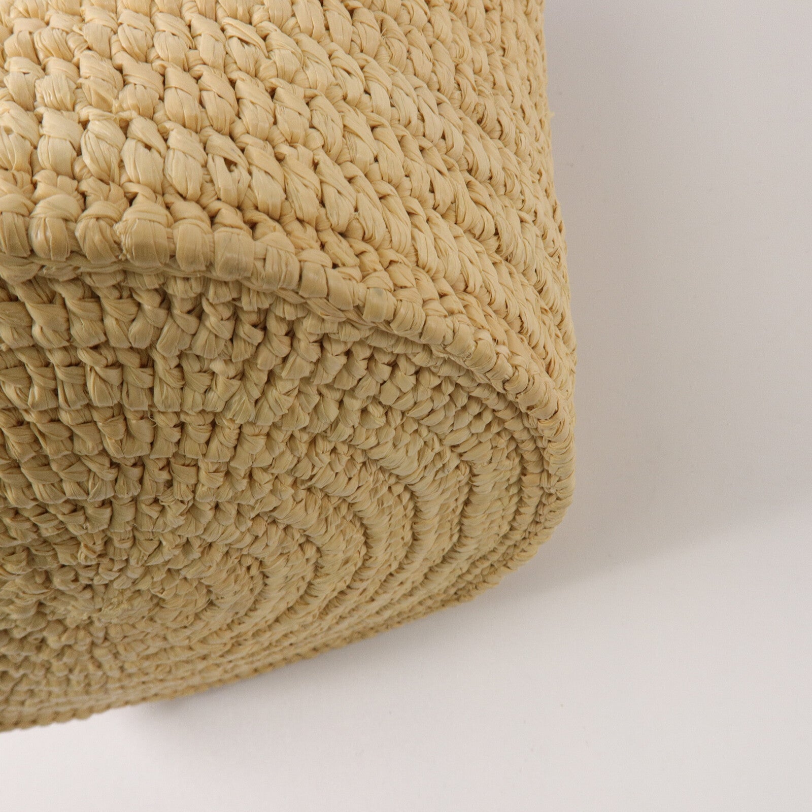 CELINE Raffia/牛皮皮革Big Bag Nano Bucket手挽袋